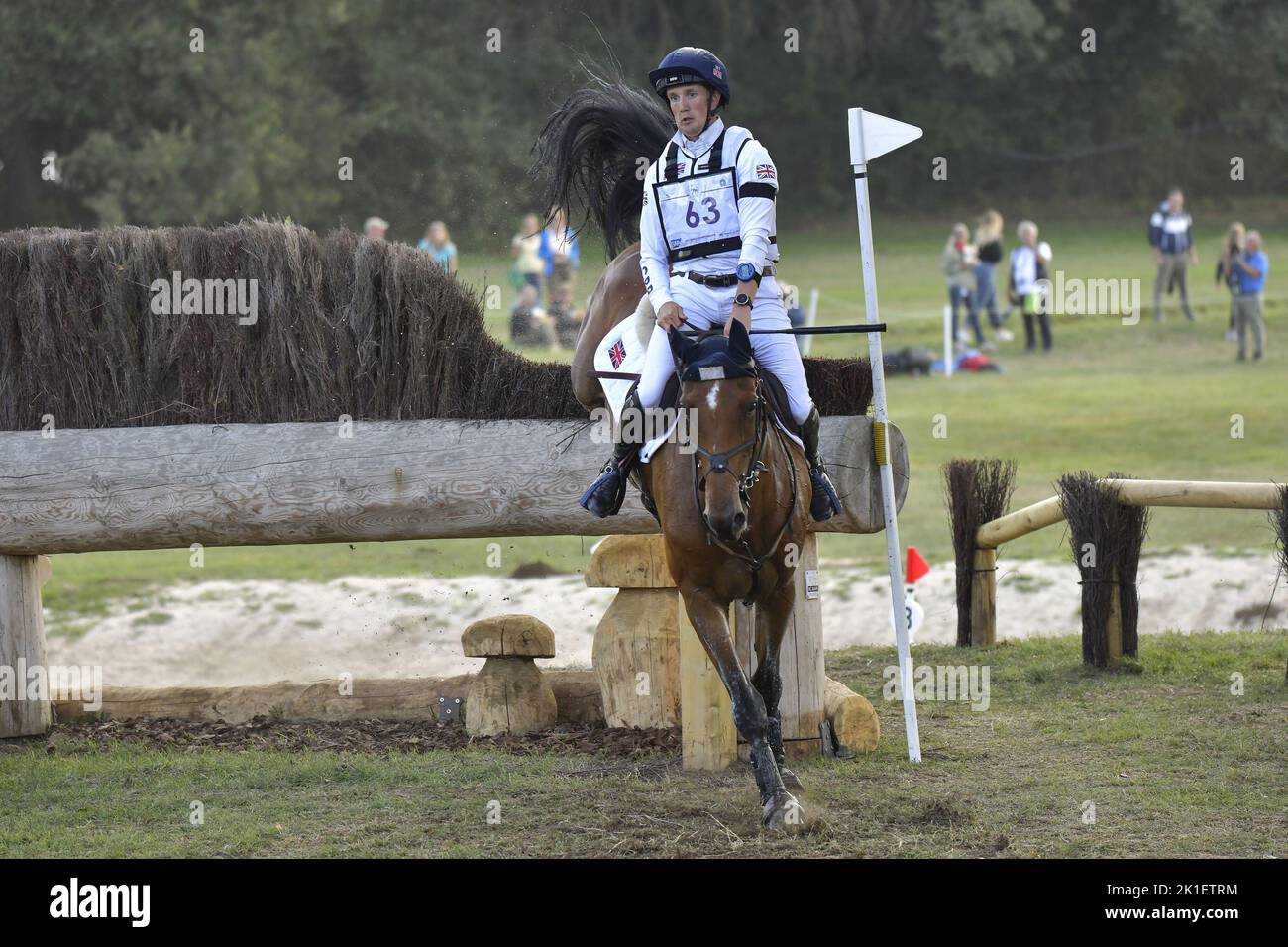 Tom McEven (GBR) riding Toledo de Karser during the cross-country ...