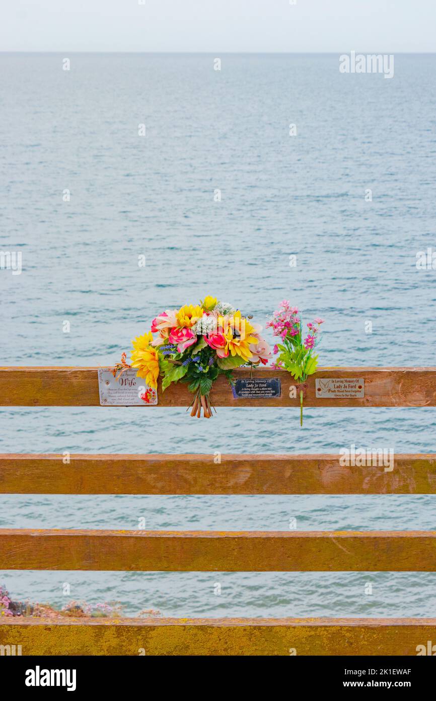 Flowers left on fence hi-res stock photography and images - Alamy