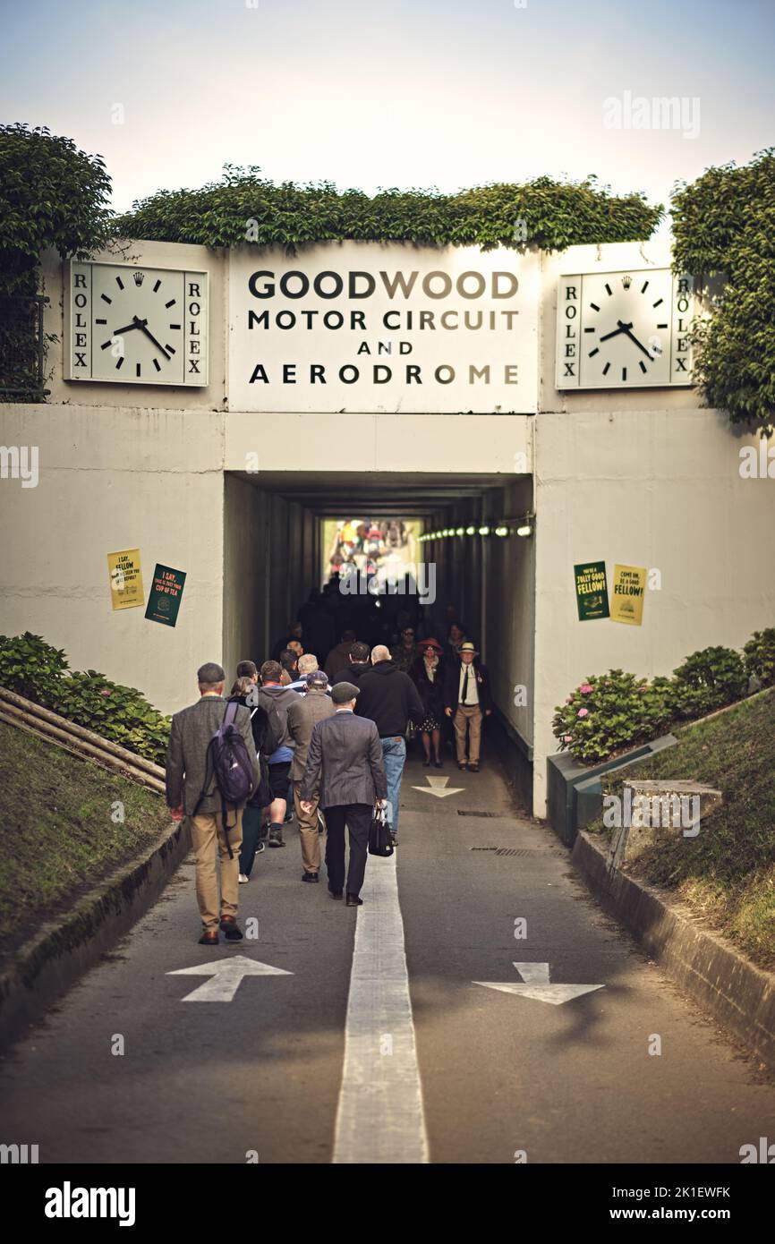 Goodwood, Chichester, UK. 18th Sep, 2022. People of Goodwood Revival during the 2022 Goodwood Revival ( Credit: Gergo Toth/Alamy Live News Stock Photo