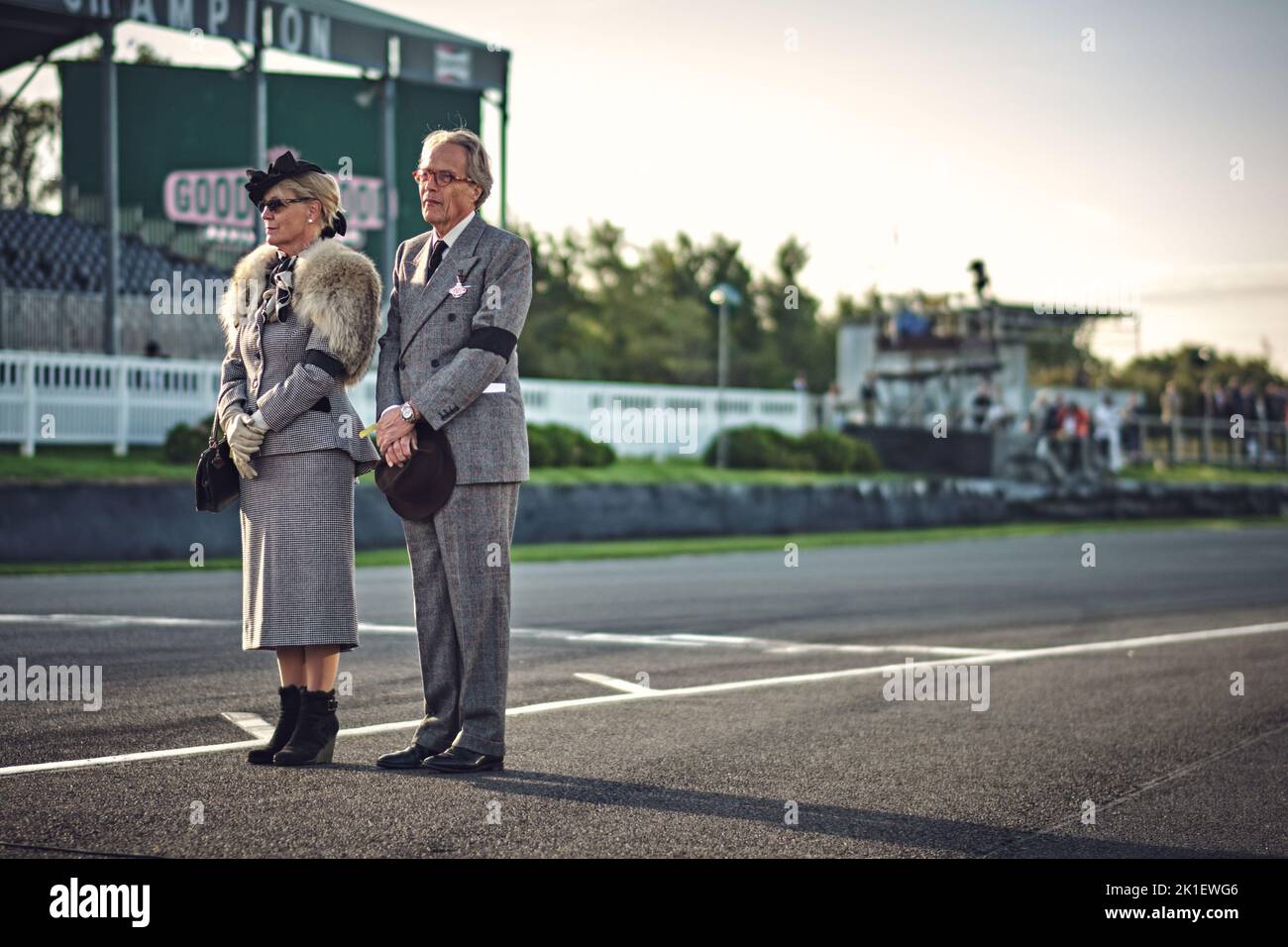 Goodwood, Chichester, UK. 18th Sep, 2022. Lord and Lady March during the 2022 Goodwood Revival ( Credit: Gergo Toth/Alamy Live News Stock Photo