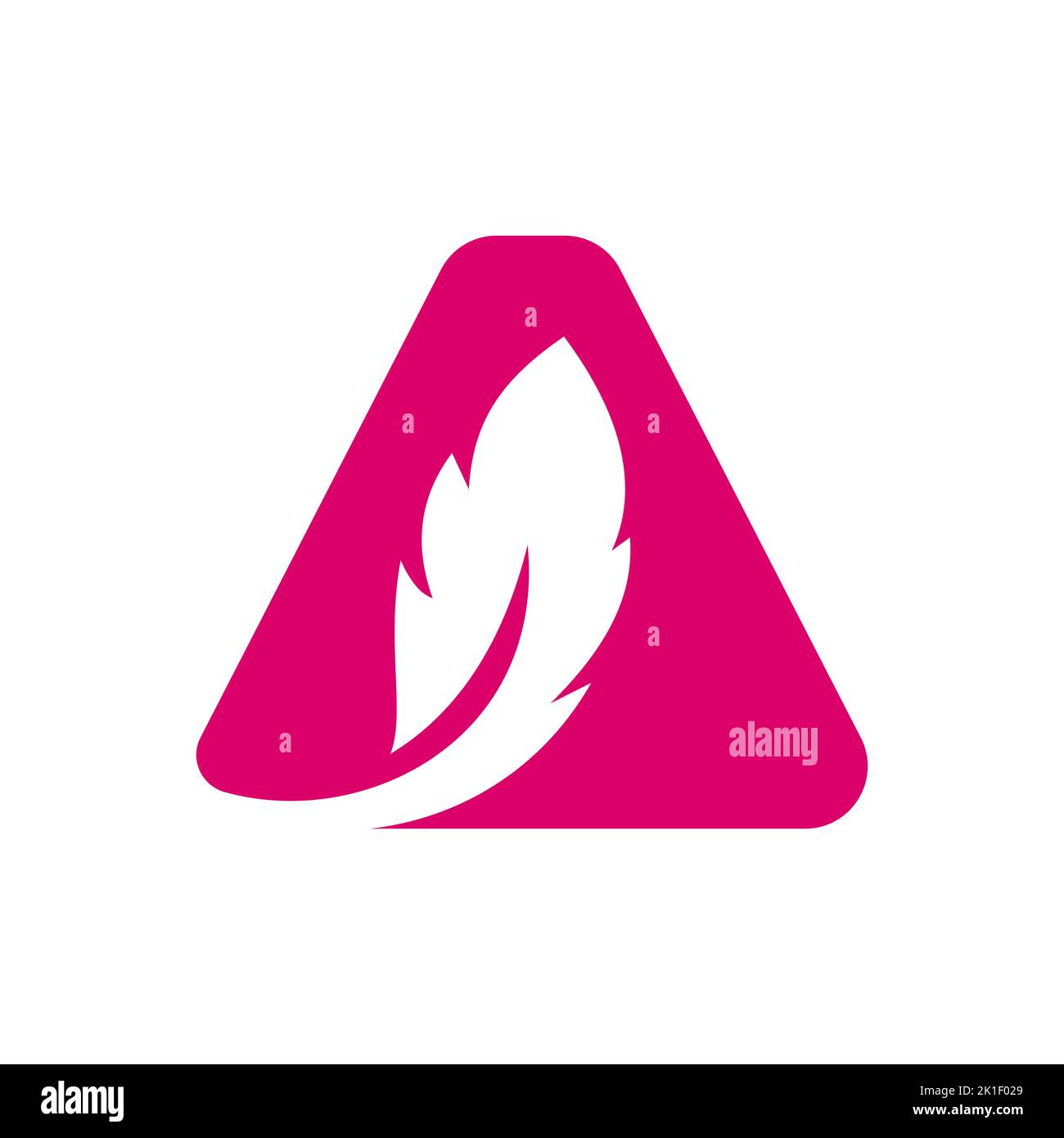 Letter A Bird Feather Logo Design Concept For Law Identity Vector ...