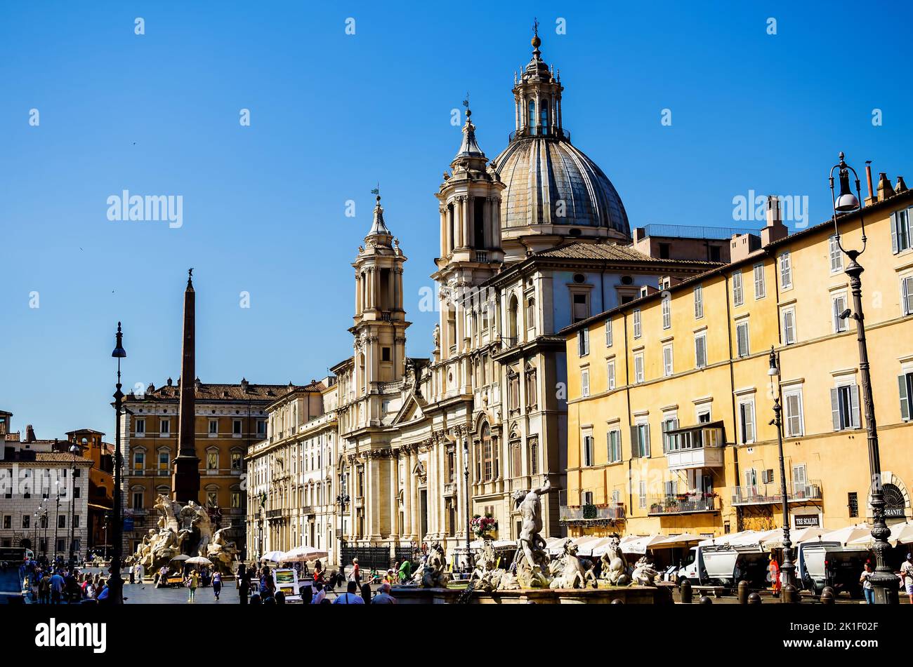 Navona square (Piazza Navona) in Rome, Italy Stock Photo