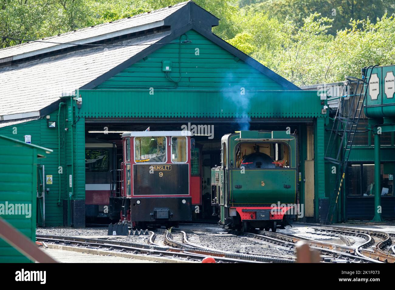 Snowdon Mountain Railway, Snowdonia, Wales, UK Stock Photo