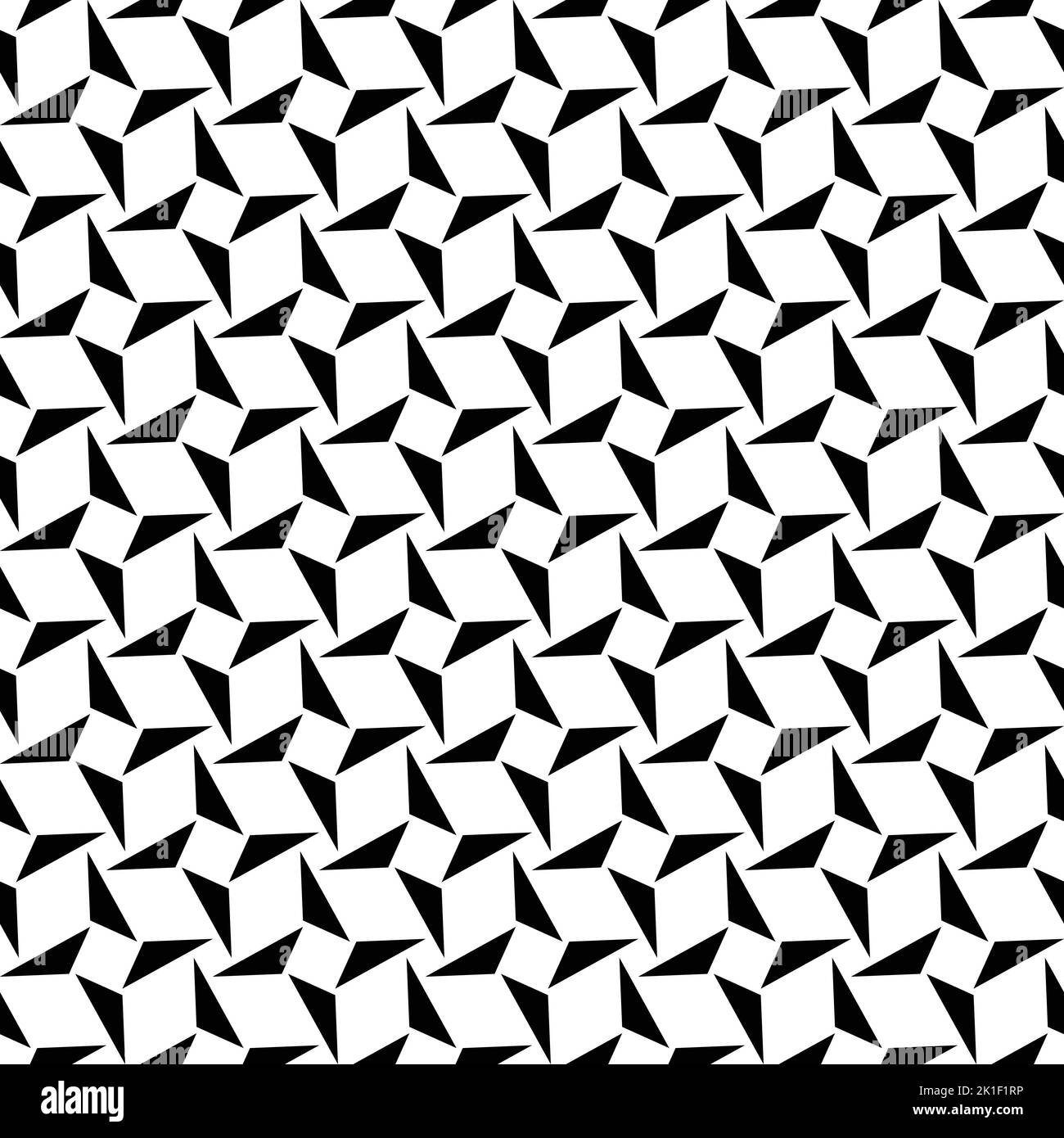 Vector geometric seamless pattern with arrows. Abstract black and white ...