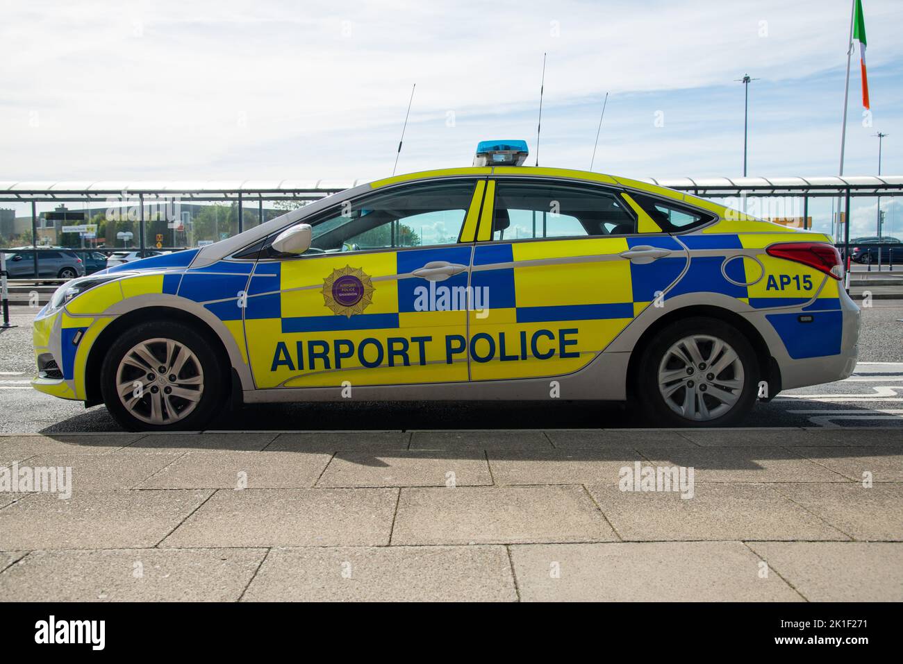 Airport police emblems in Shannon Ireland, emblem police on airport