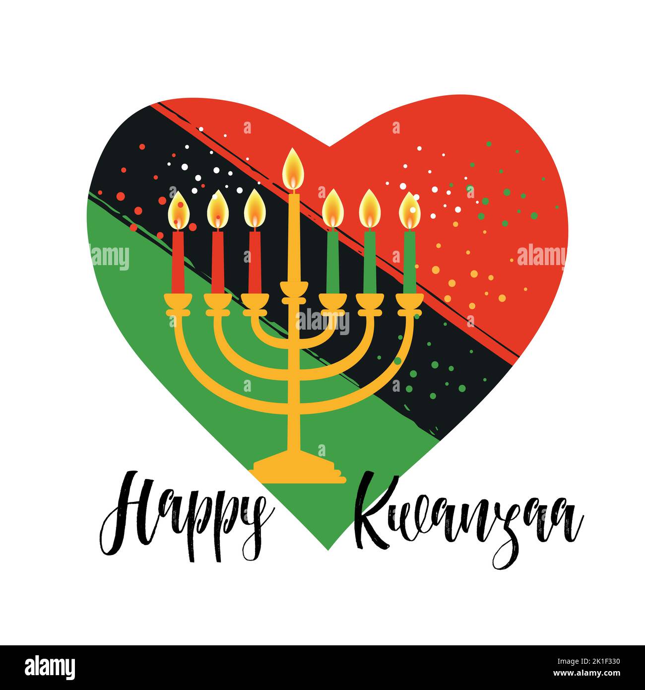 Kwanzaa banner. Traditional african american ethnic holiday design