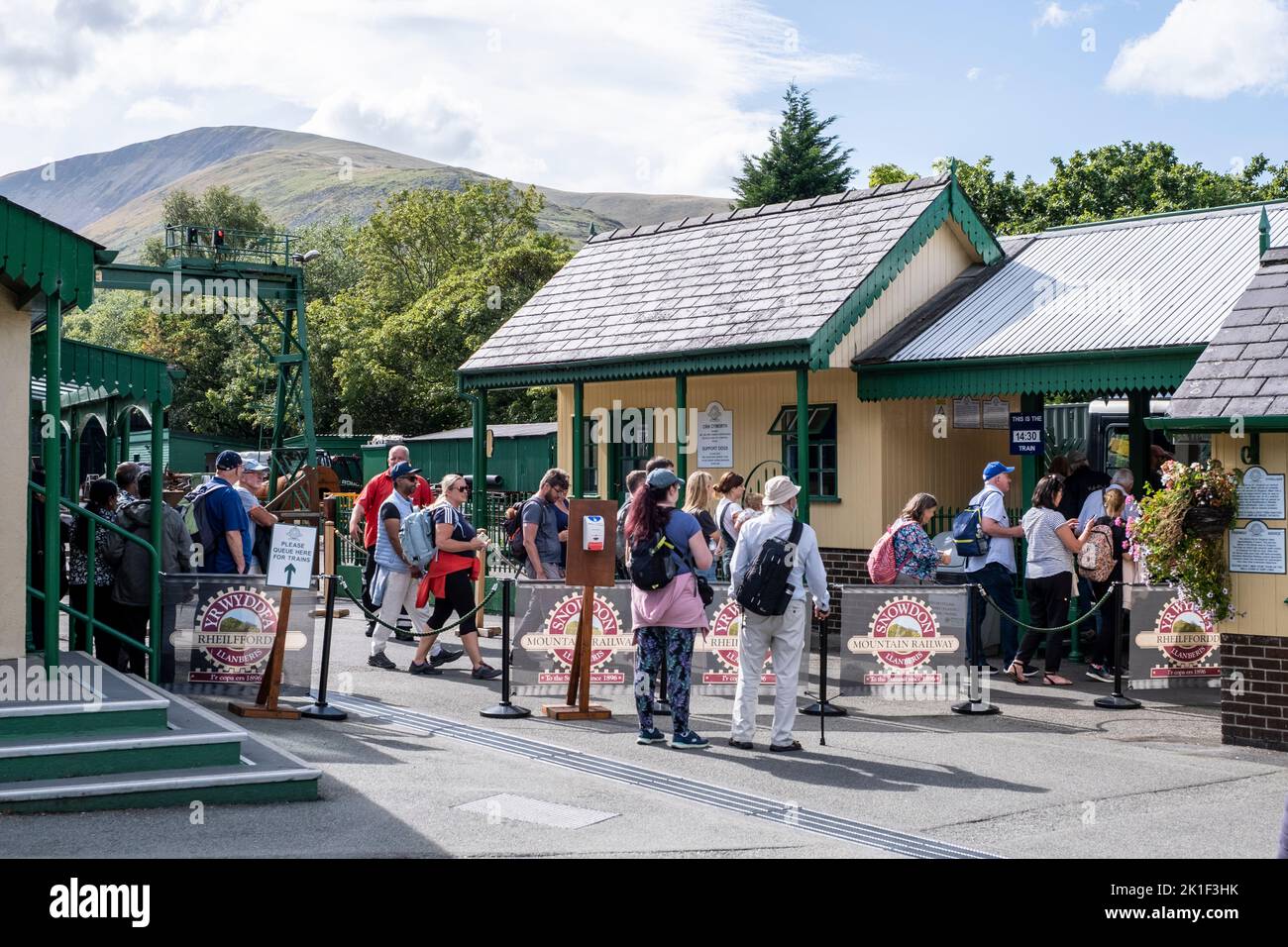 Snowdon Mountain Railway, Snowdonia, Wales, UK Stock Photo
