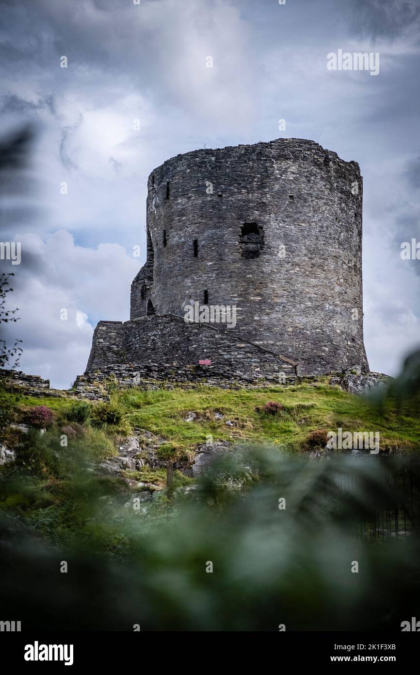 Dolbadarn Castle, Llanberis, Gwynedd, Snowdonia National Park, North Wales. Stock Photo