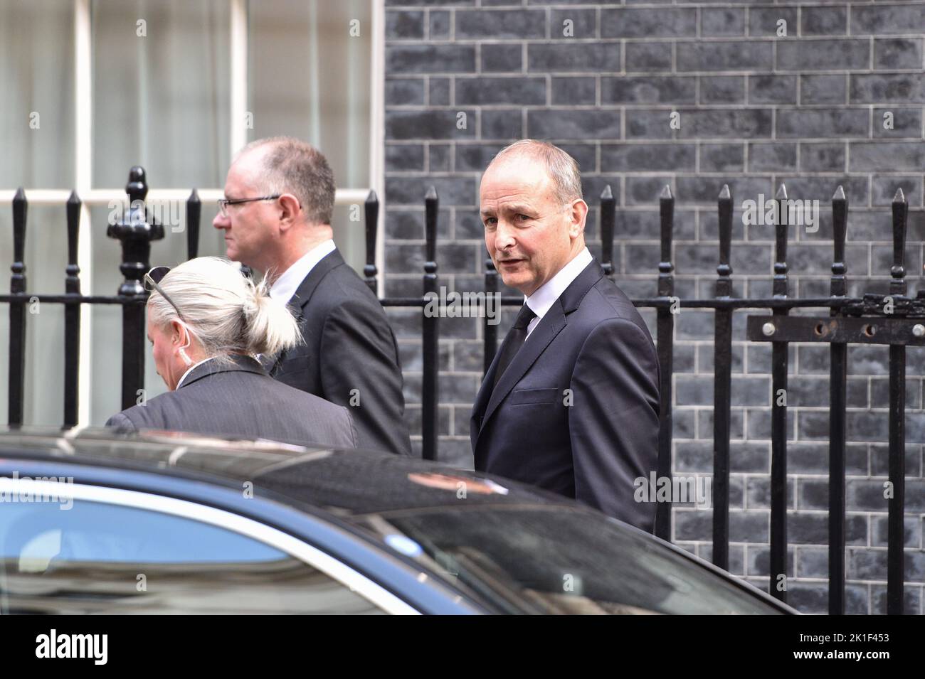 London, UK. 18th Sep, 2022. Irish Taoiseach Micheál Martin met with Prime Minister Liz Truss at 10 Downing Street before Queen funeral. Credit: Thomas Krych/ Alamy Live News Stock Photo