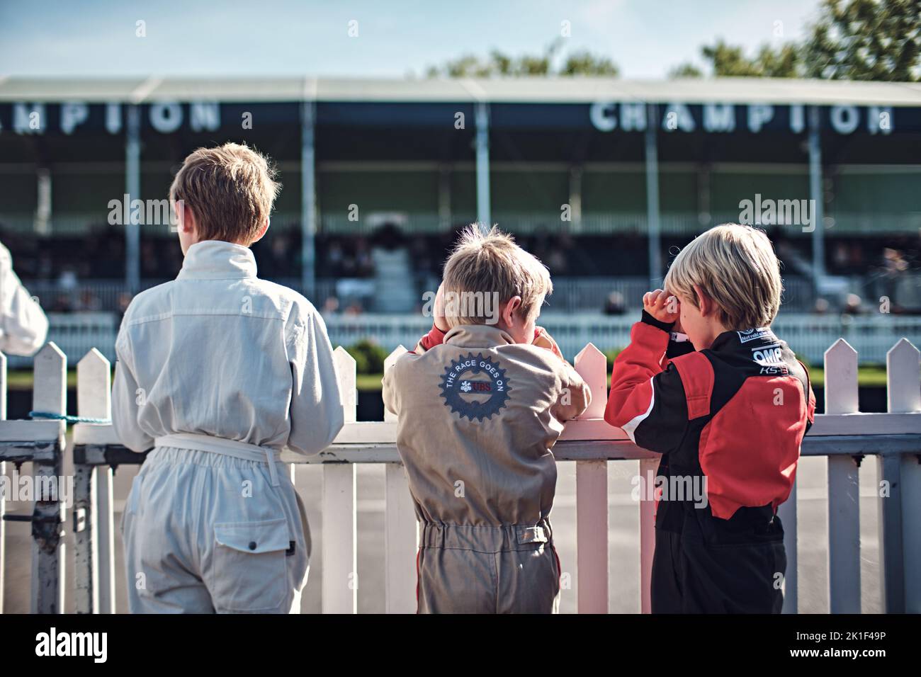 Goodwood, Chichester, UK. 18th Sep, 2022. Kids of Goodwood Revival's Settring Cup - Austin J40 Pedal Car Race during the 2022 Goodwood Revival ( Credit: Gergo Toth/Alamy Live News Stock Photo