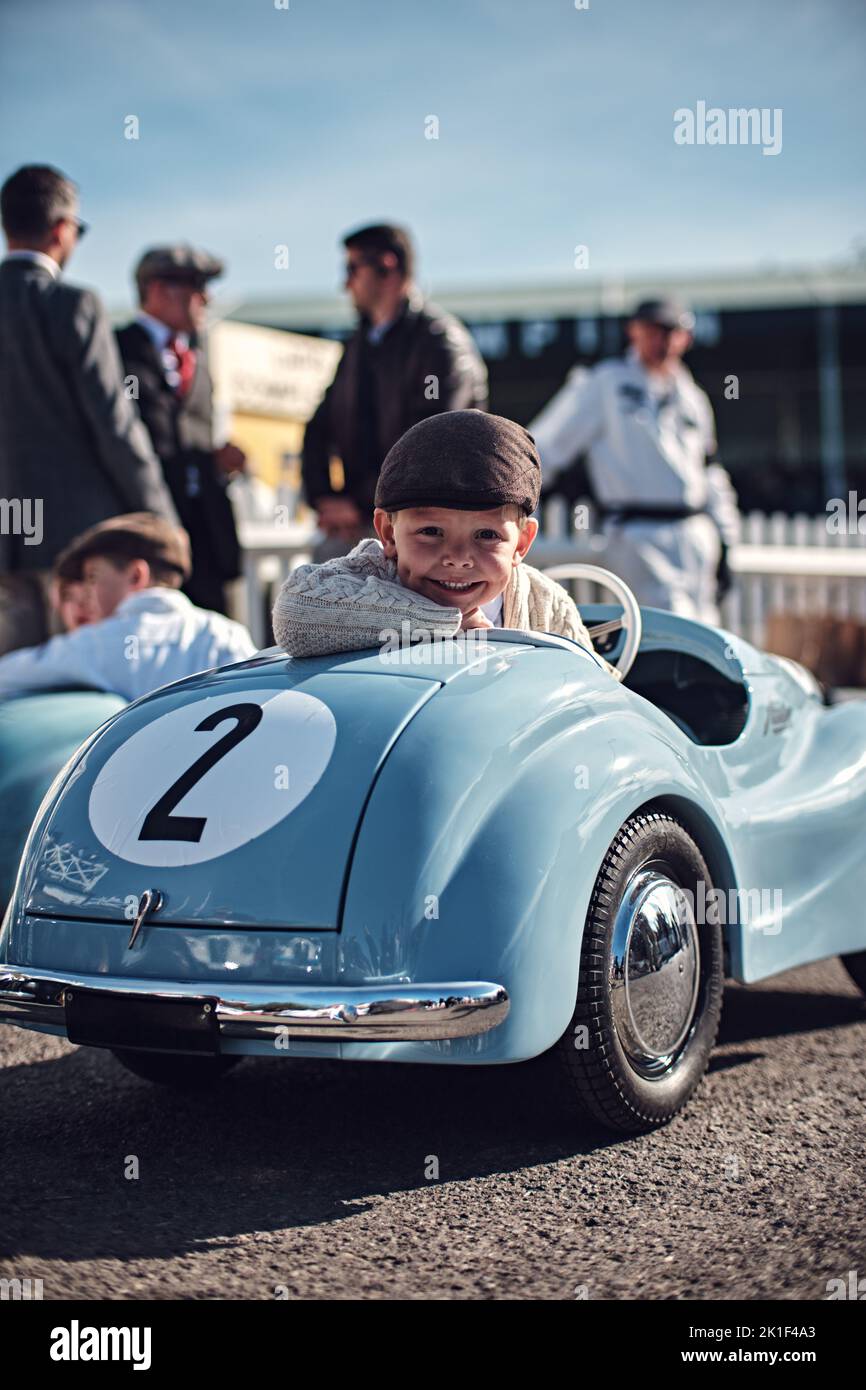 Goodwood, Chichester, UK. 18th Sep, 2022. Kids of Goodwood Revival's