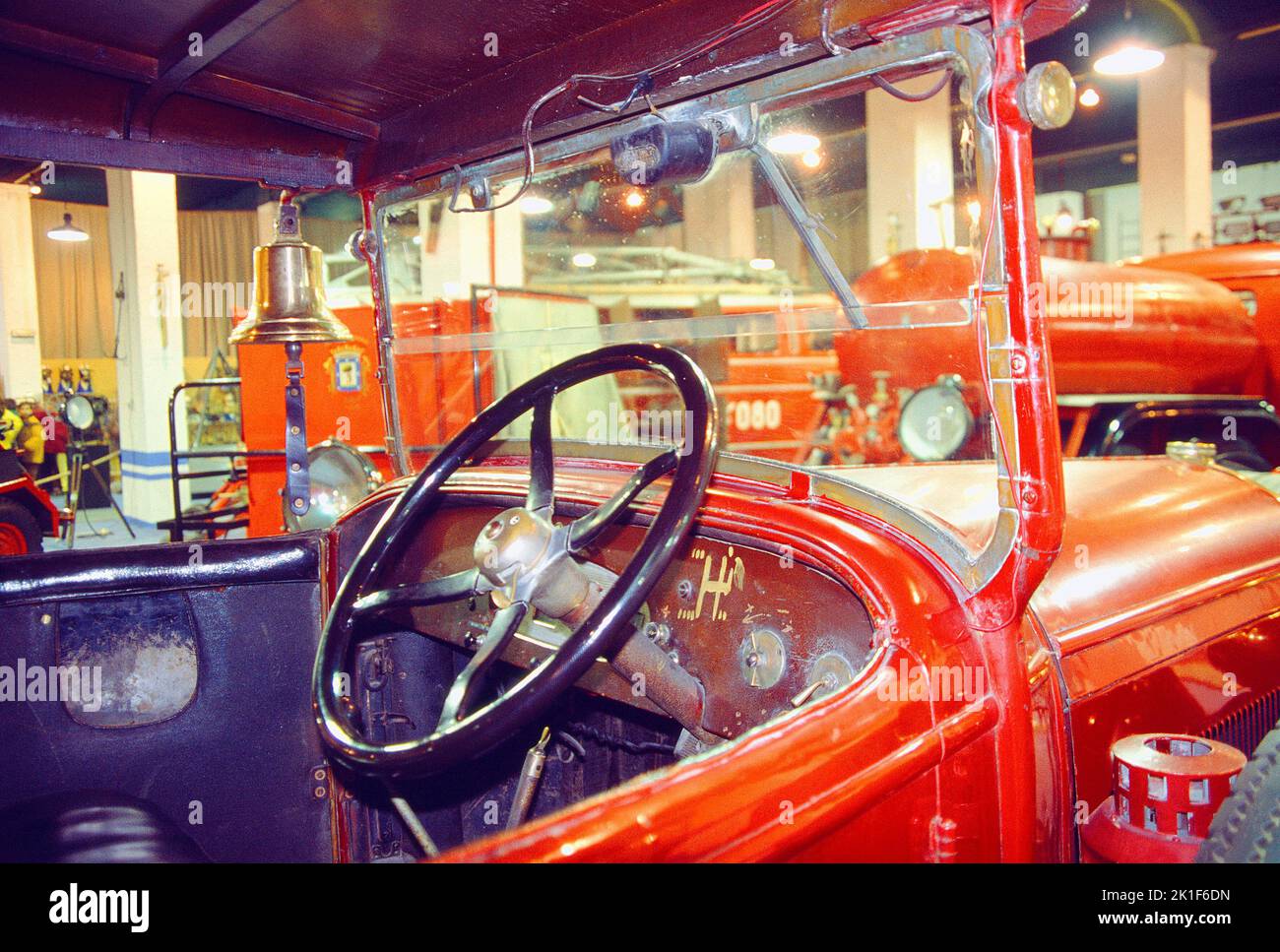 Firetruck. Firefighters Museum, Madrid, Spain. Stock Photo