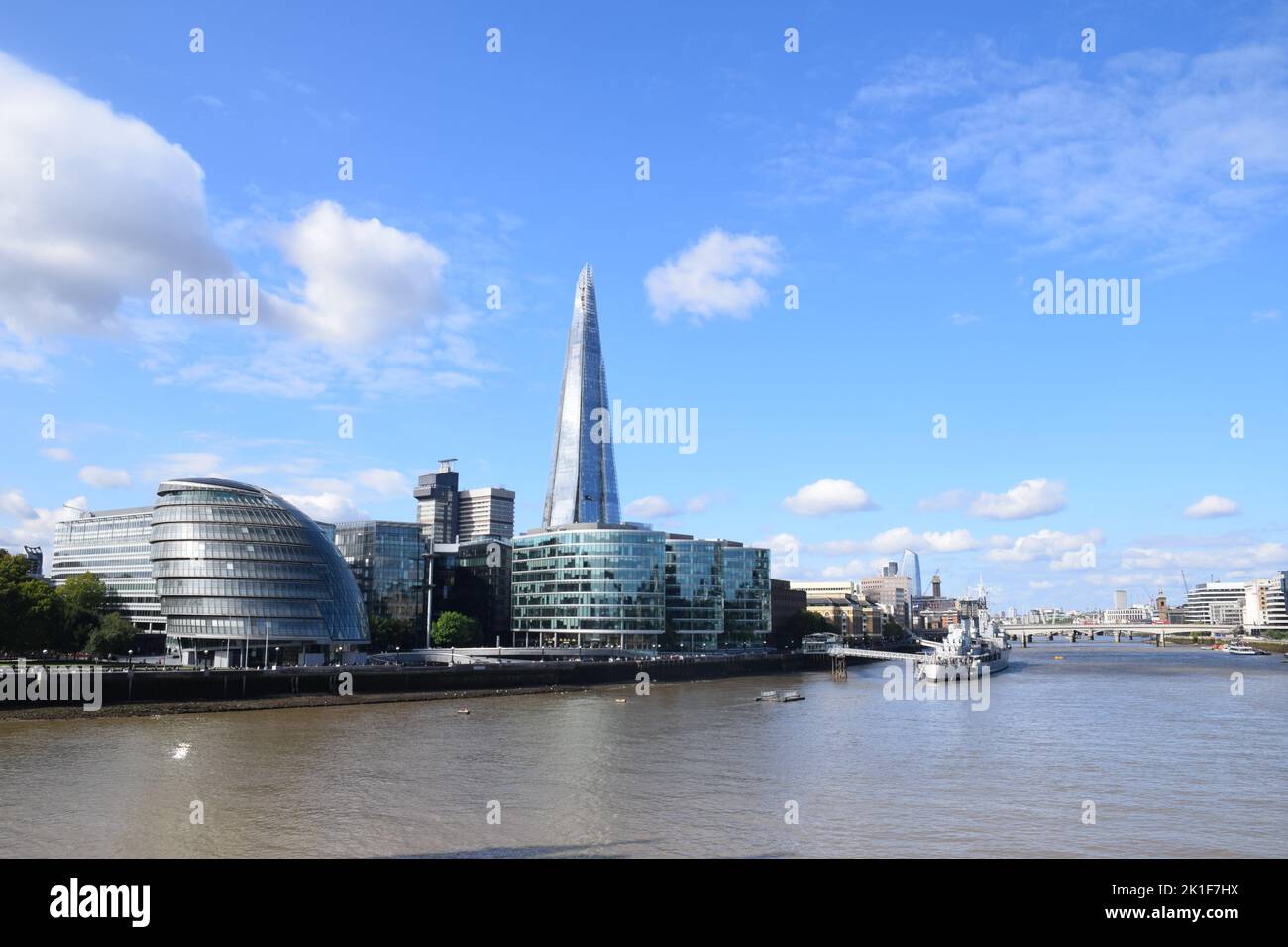 City Hall and The Shard, London UK Sep 2022 Stock Photo