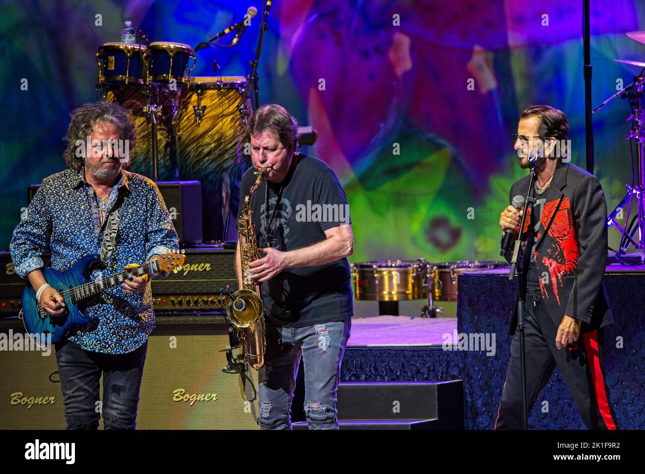 Hollywood, United States. 17th Sep, 2022. Ringo Starr and his All Star Tour 2022 Roccabella performs on stage at the Hard Rock Live at Seminole Hotel and Casino Hollywood, in Hollywood, Florida on Saturday, September 17, 2022. Photo by Gary I Rothstein/UPI. Credit: UPI/Alamy Live News Stock Photo