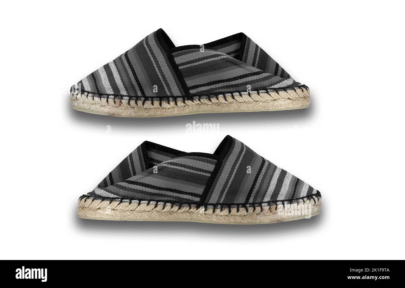 Espadrille shoes, traditional spanish shoes made of sparto rope and