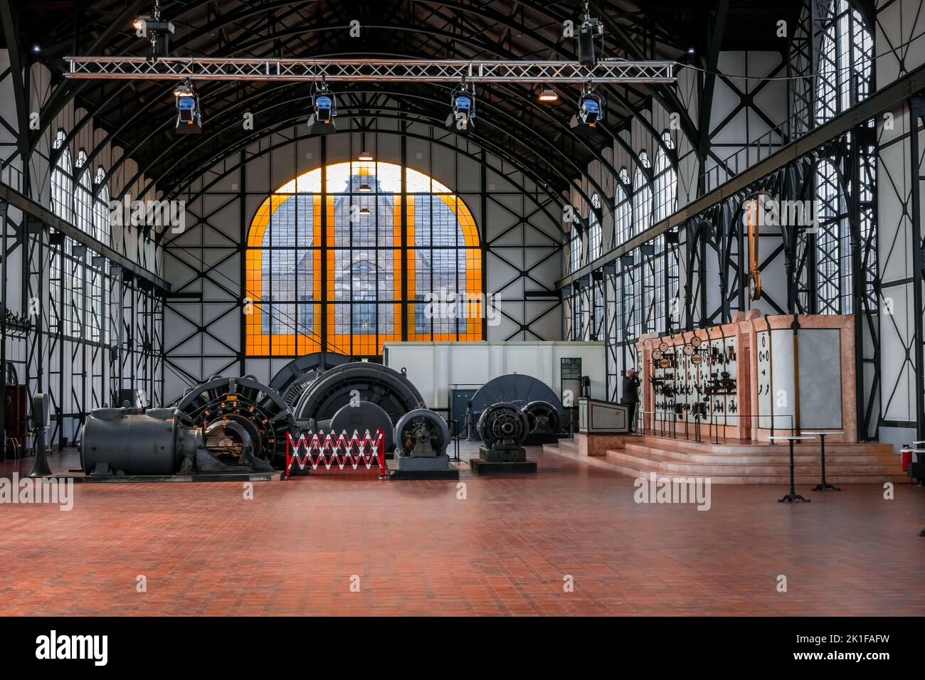 Machine hall in the Zeche Zollern industrial museum Dortmund Stock ...