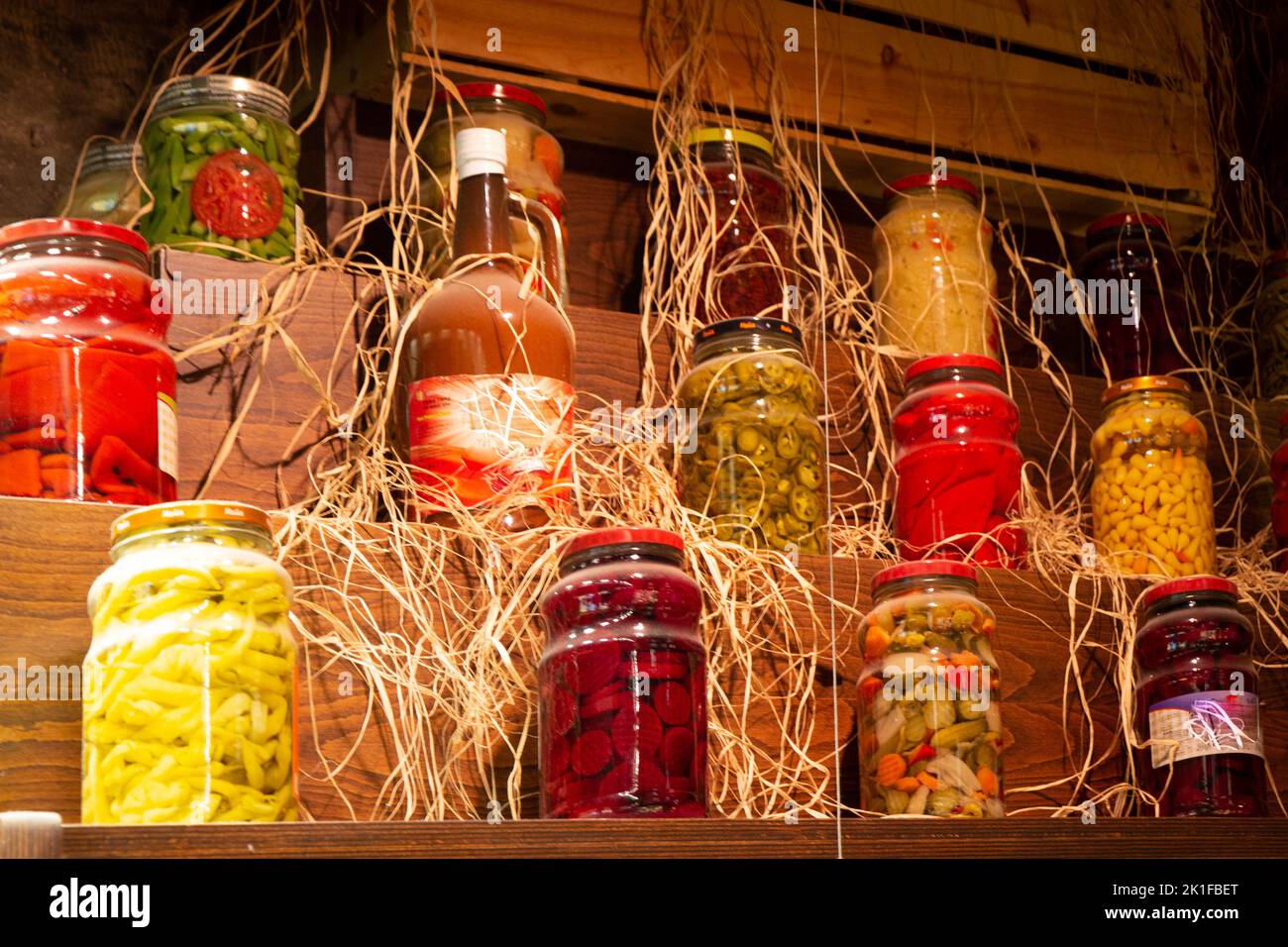 Pickled fermented vegetables for longterm storage Stock Photo Alamy