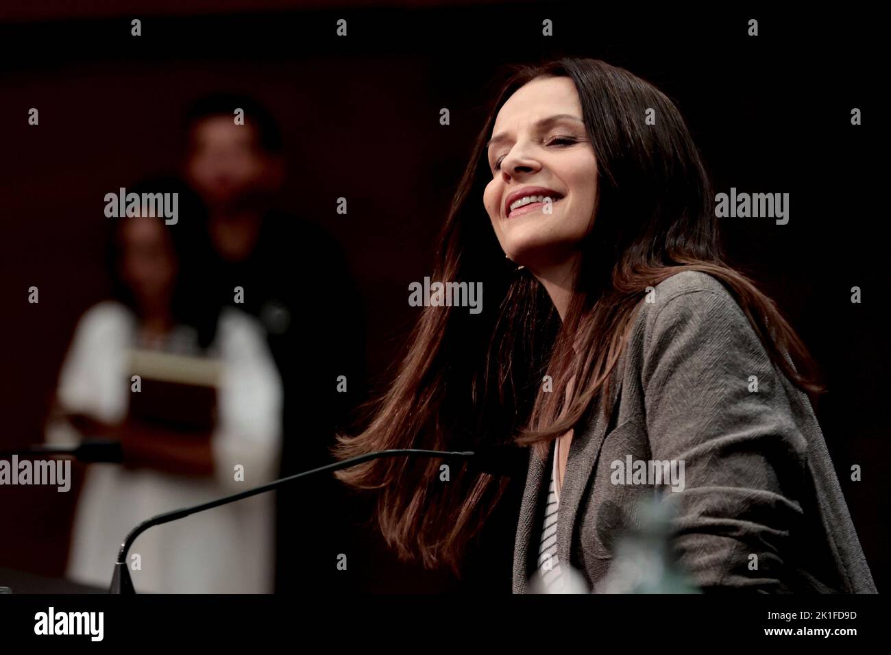 San Sebastian, Basque Country, Spain; 18.09.2022.- San Sebastian International Film Festival in its 70th edition. DONOSTIA AWARD to JULIETTE BINOCHE at a Press Conference prior to the delivery of her award Photo: Juan Carlos Rojas Stock Photo