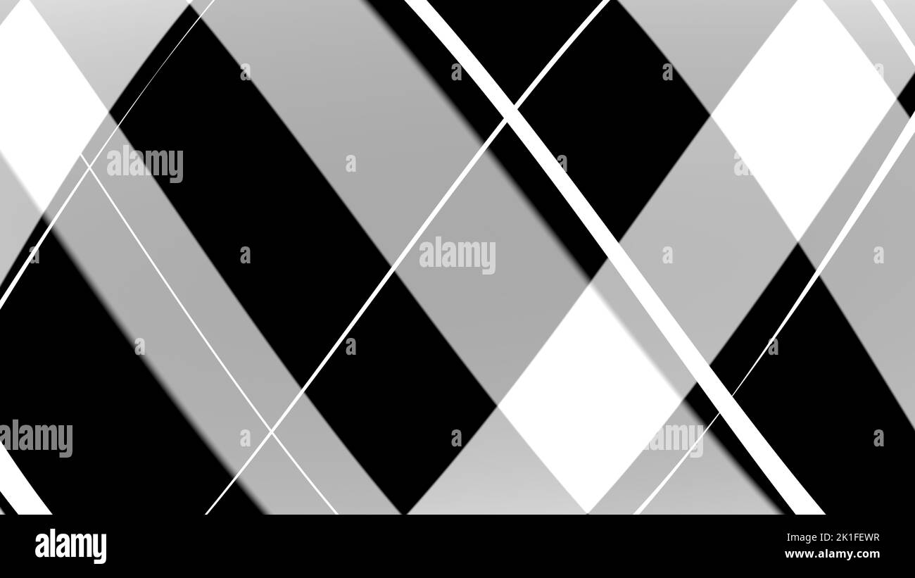 Abstrakter Hintergrund Monochrome 8K  hell, dunkel, schwarz, weiß, grau,  Strahl, Laser, Nebel, Streifen, Gitter, Quadrat, Verlauf Stock Photo