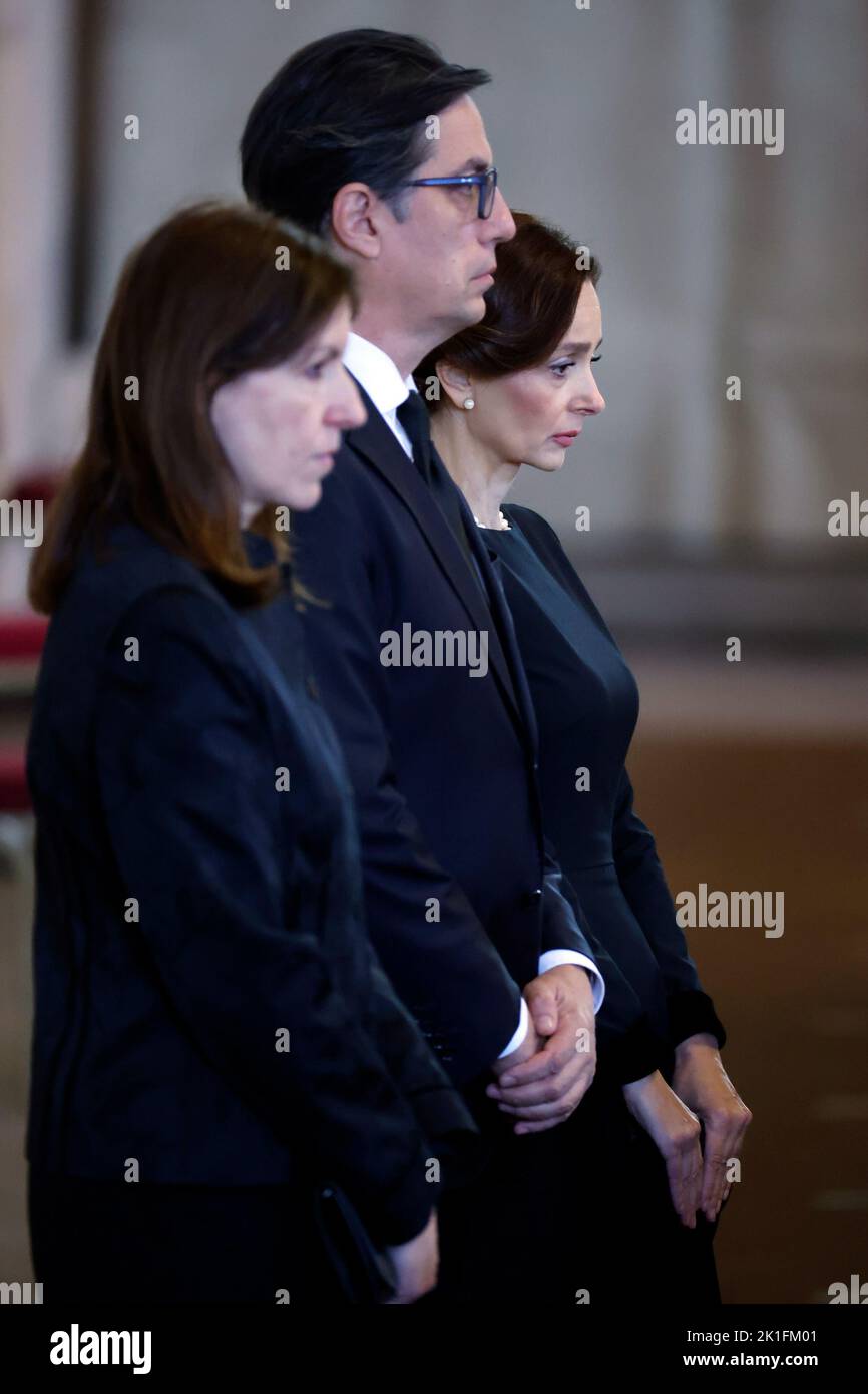 North Macedonian President Stevo Pendarovski and First Lady of North