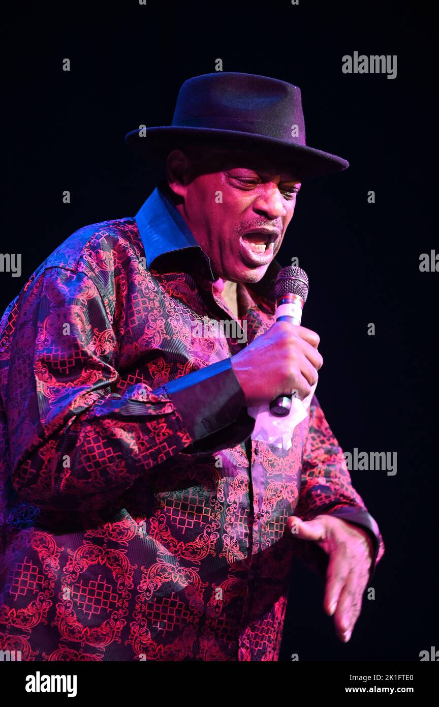 Alexander O'Neal performs live stage during The Giants Of Soul Tour at