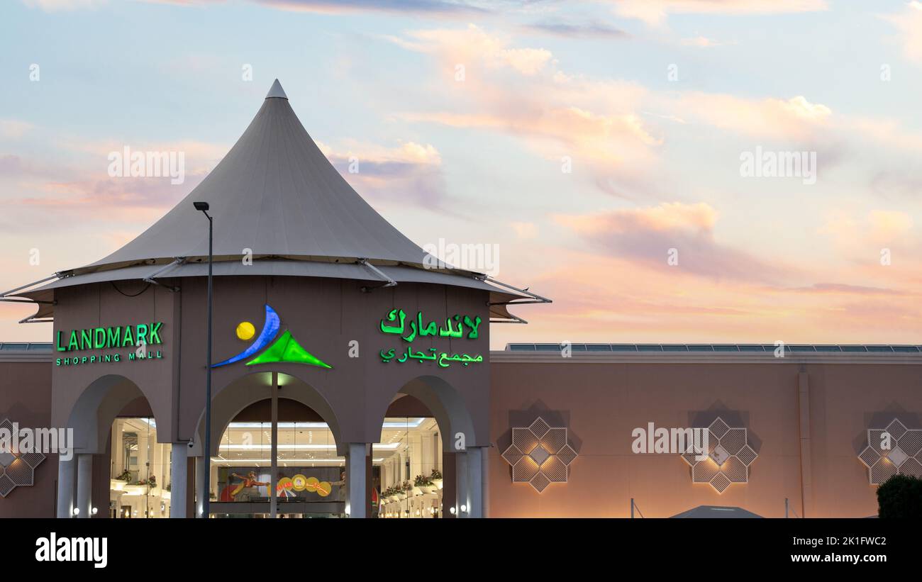 Doha,Qatar September 09,2022 Landmark Mall is a shopping mall