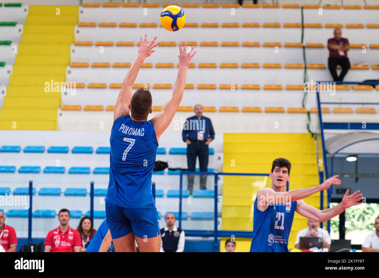 Montesilvano, Pescara, Italy. 17th Sep, 2022. Andrej Polomac (SRB) in