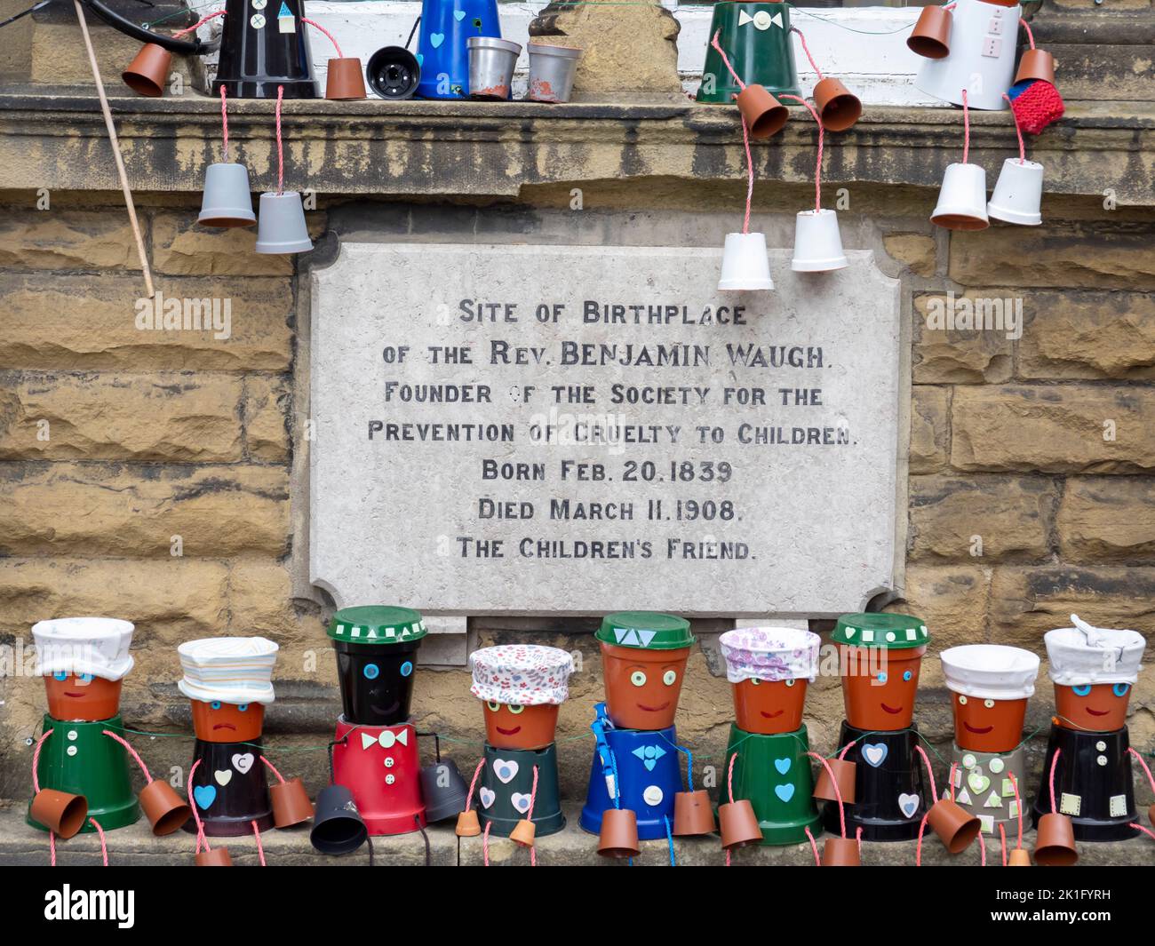 The birthplace of Rev Benjamin Waugh, founder of the NSPCC, in Settle, Yorkshire Dales, UK. Stock Photo