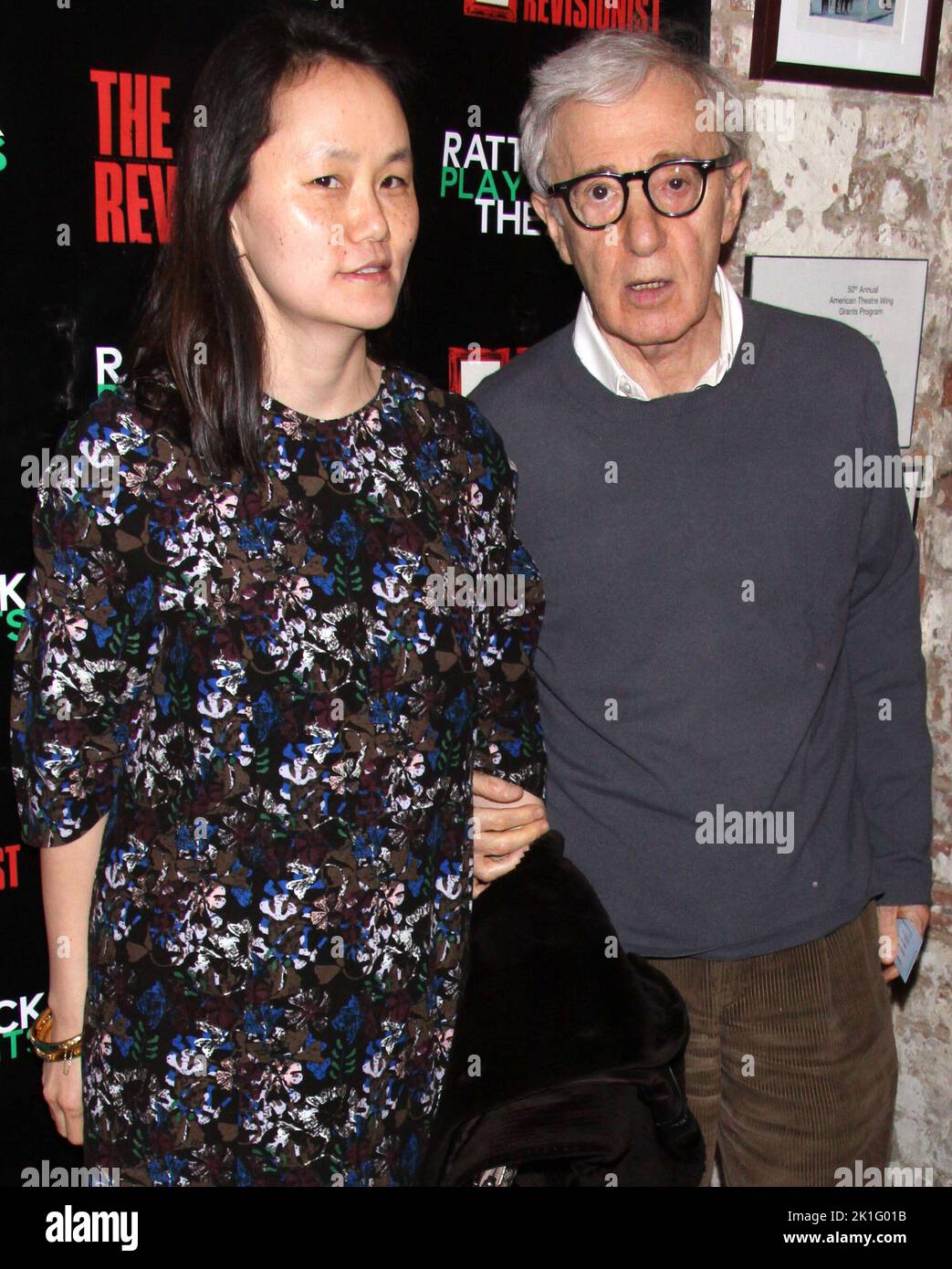 **FILE PHOTO** Woody Allen Retires From Filmmaking.  NEW YORK, NY- FEBRUARY 28: Soon-Yi Previn and Woody Allen arrive for the opening of The Revisionist, held at the Cherry Lane Theatre, on February 28, 2013, in New York City. Credit: Joseph Marzullo/MediaPunch Stock Photo