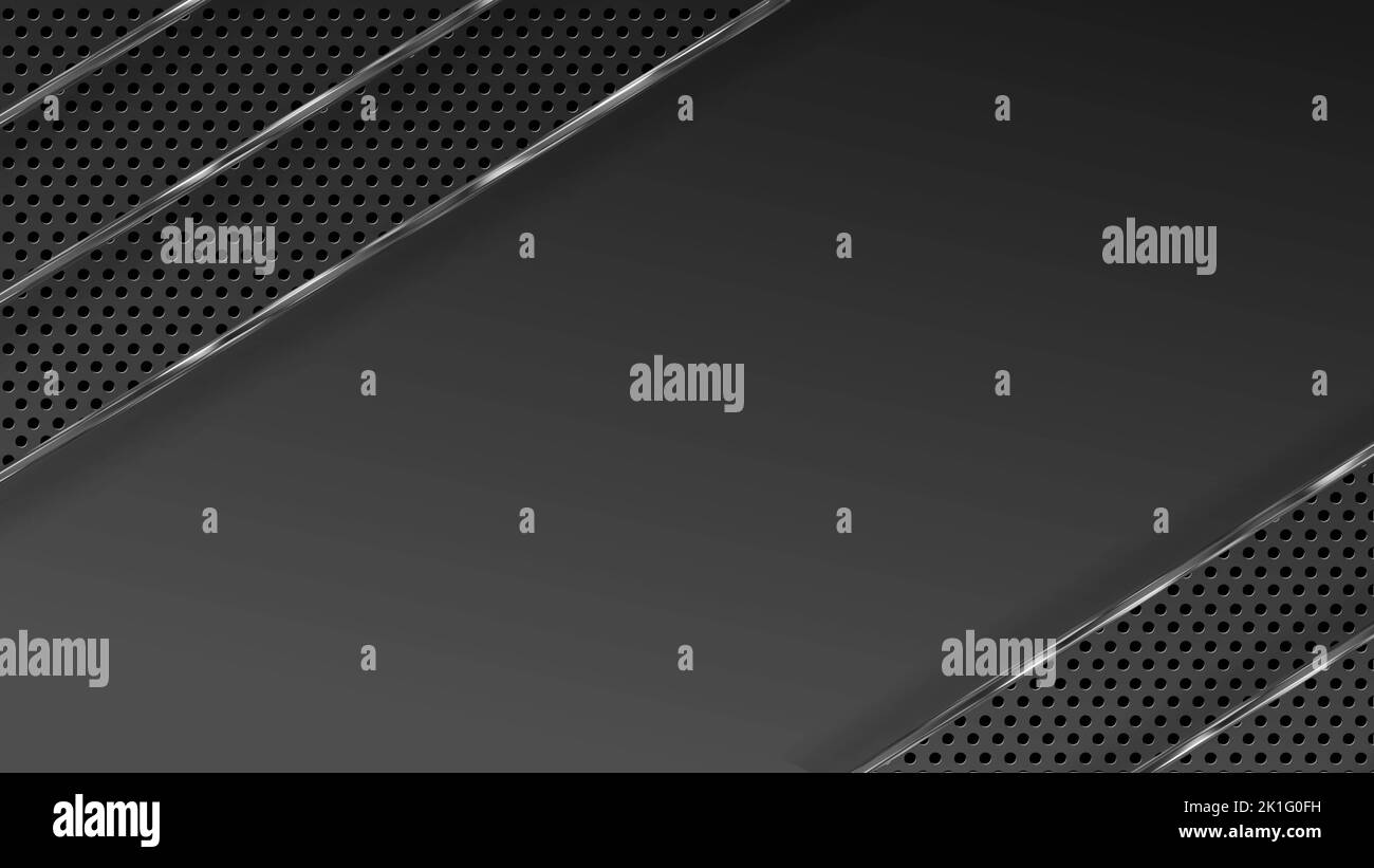 Abstract modern Metallic dark gray frame design - layout background ...