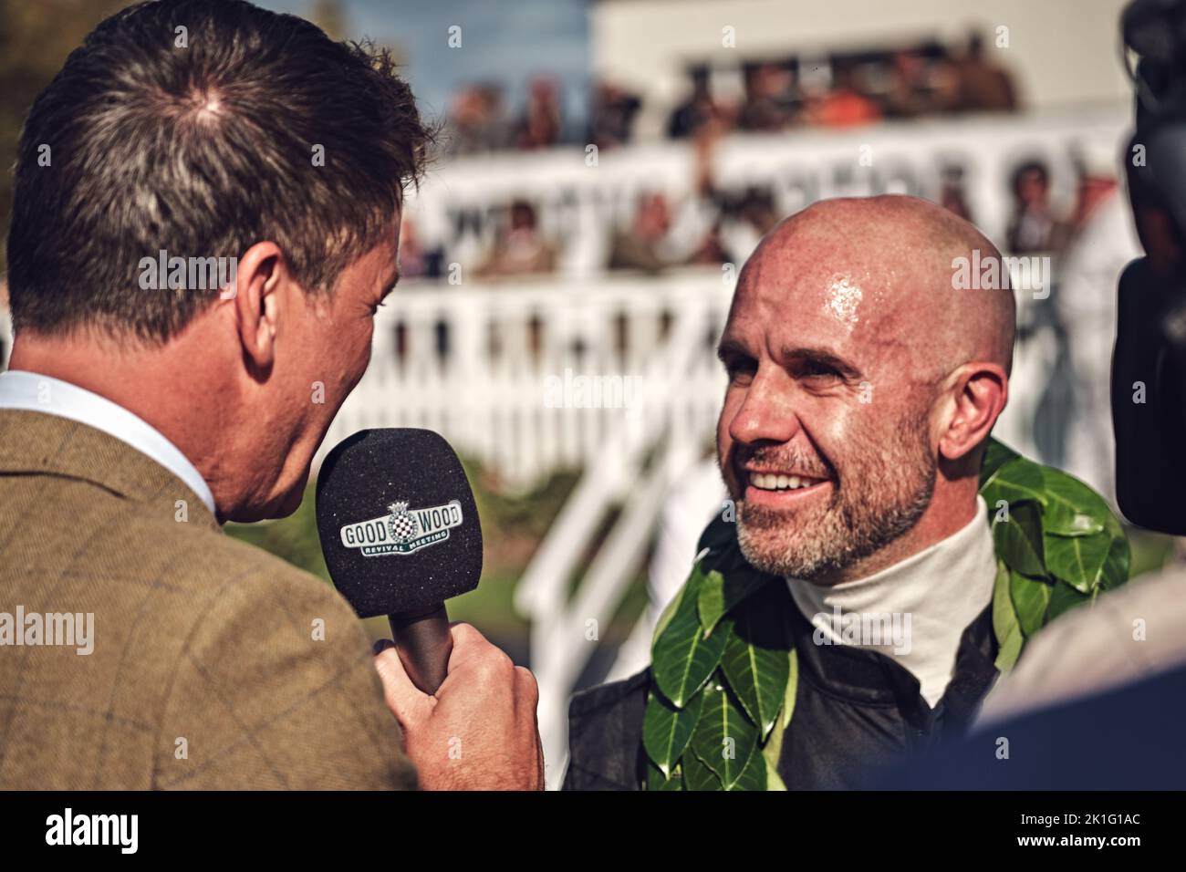 Goodwood, Chichester, UK. 18th Sep, 2022. Royal Automobile Club TT winner Marino Franchitti during the 2022 Goodwood Revival ( Credit: Gergo Toth/Alamy Live News Stock Photo
