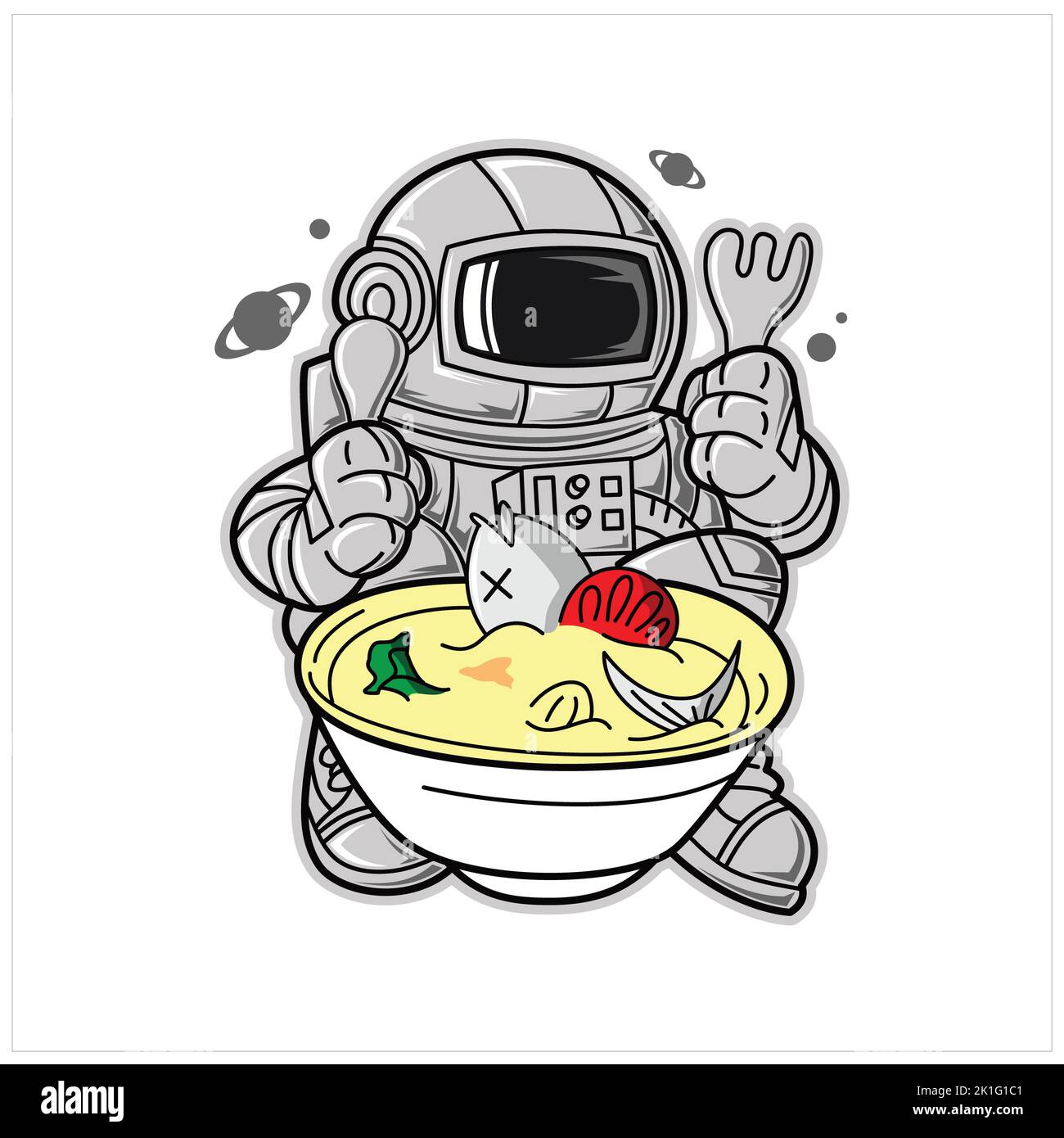Astronaut Jetpack Cereal Box