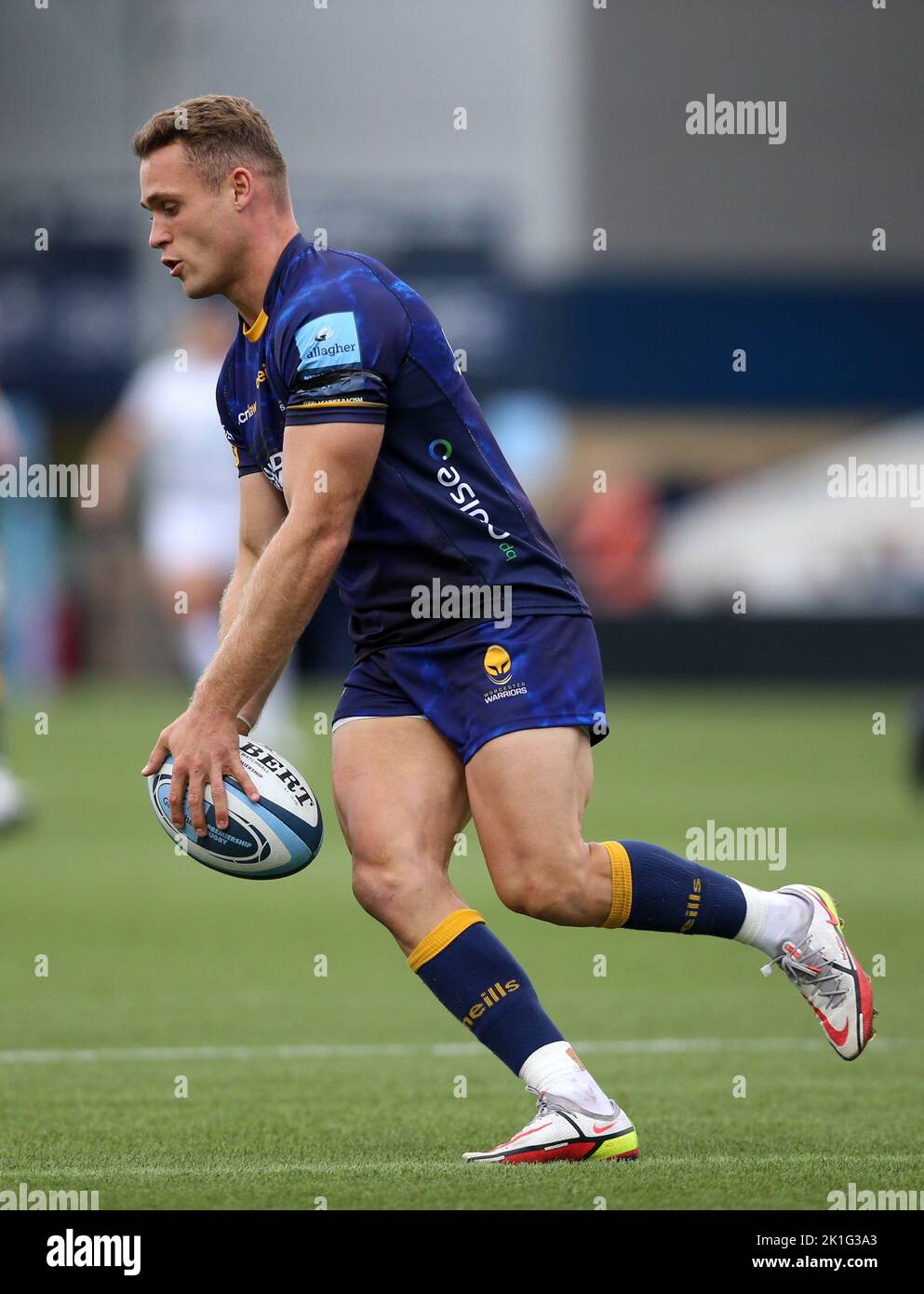 Worcester Warriors' Jamie Shillcock during the Gallagher Premiership match at Sixways Stadium, Worcester. Picture date: Sunday September 18, 2022. Stock Photo