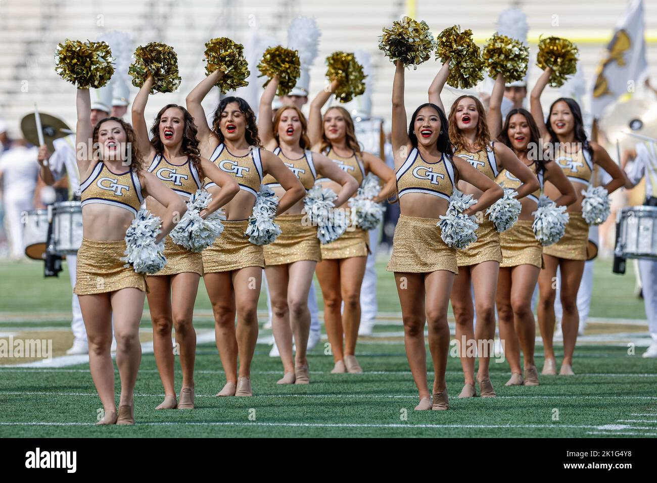 September 17, 2022 Tech's Yellow Jacket marching band perform