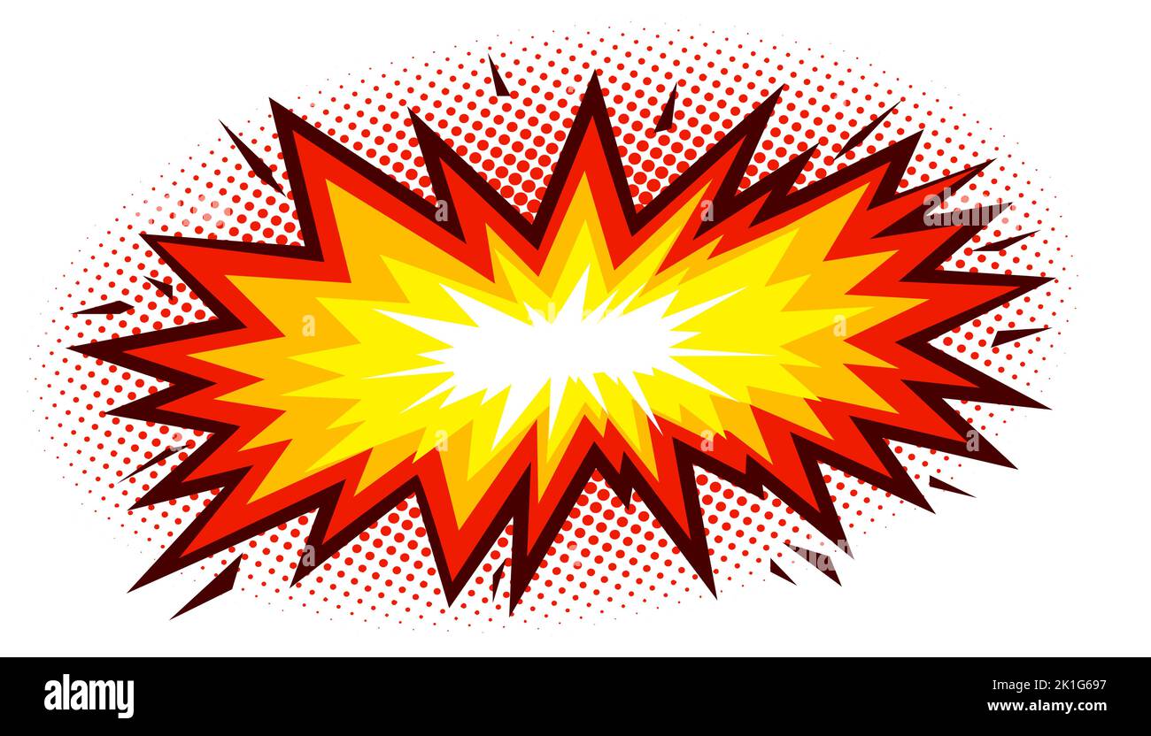 Explosion in manga and anime style Stock Vector Image & Art Alamy