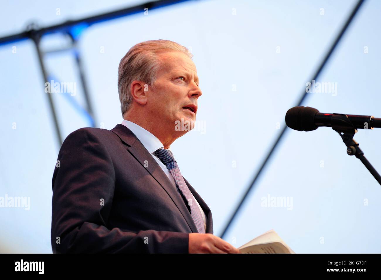Vienna, Austria. 08 May 2015. Reinhold Mitterlehner (ÖVP-Austrian People's Party) from 2014 to 2017 as Vice Chancellor of the Republic of Austria Stock Photo