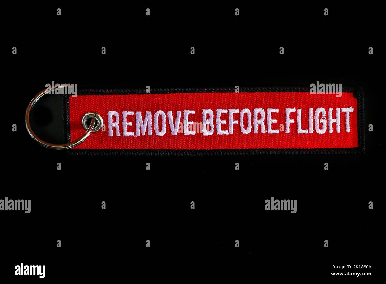 REMOVE BEFORE FLIGHT Stock Photo
