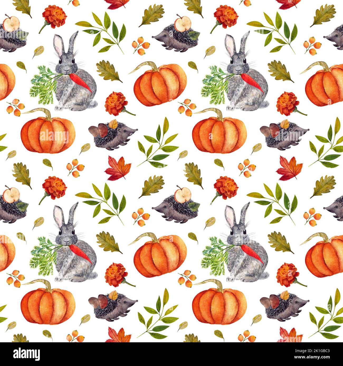 Seamless bunnies pattern hi-res stock photography and images - Alamy