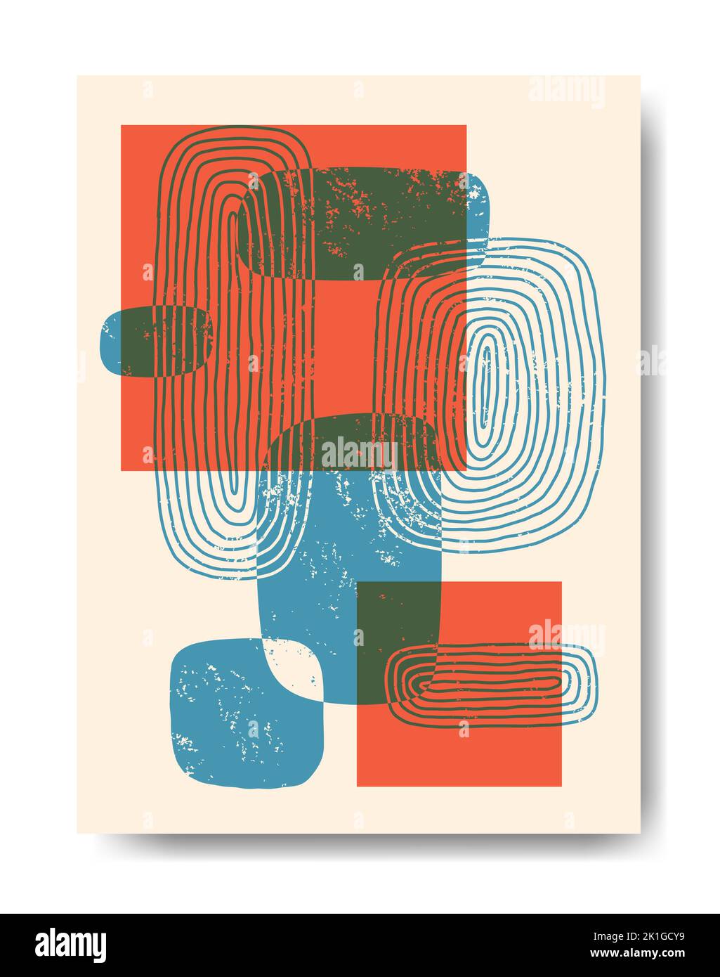 Poster with abstract geometric patterns Stock Vector Image & Art - Alamy