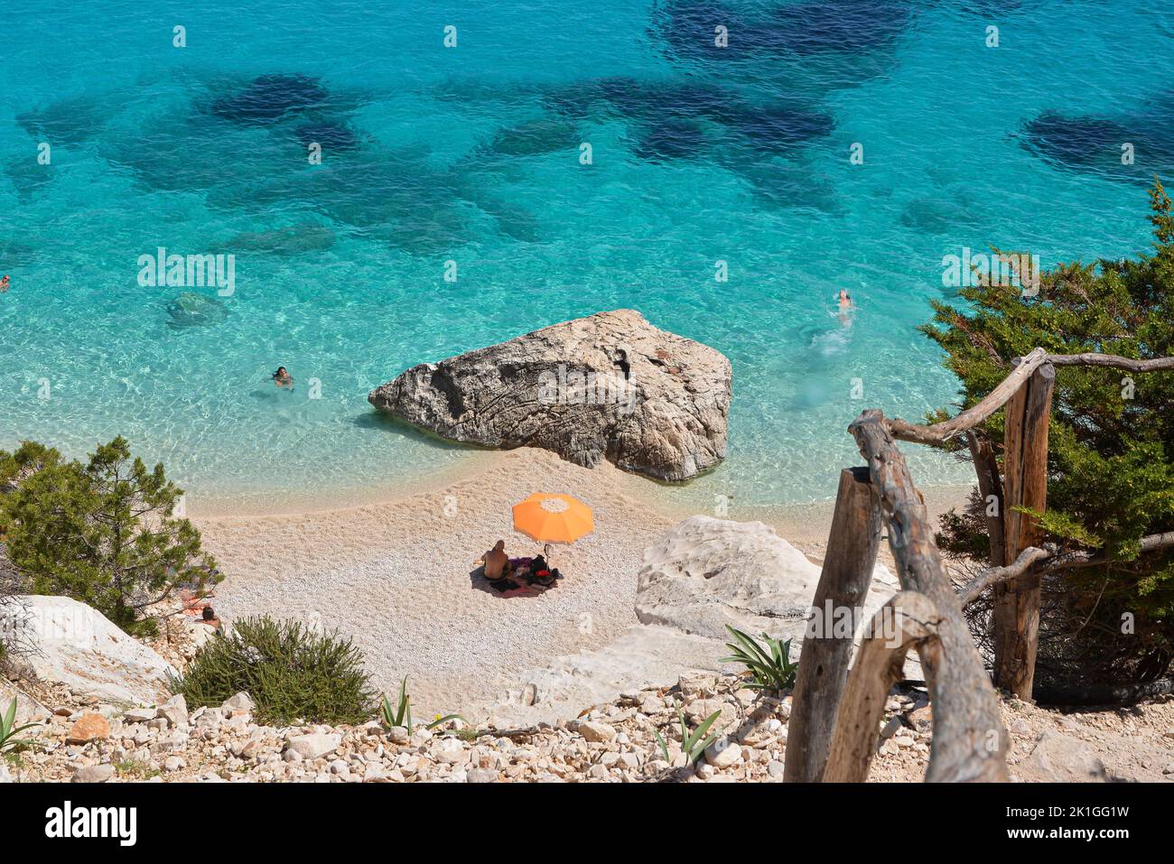 hiking to cala gonone Stock Photo - Alamy