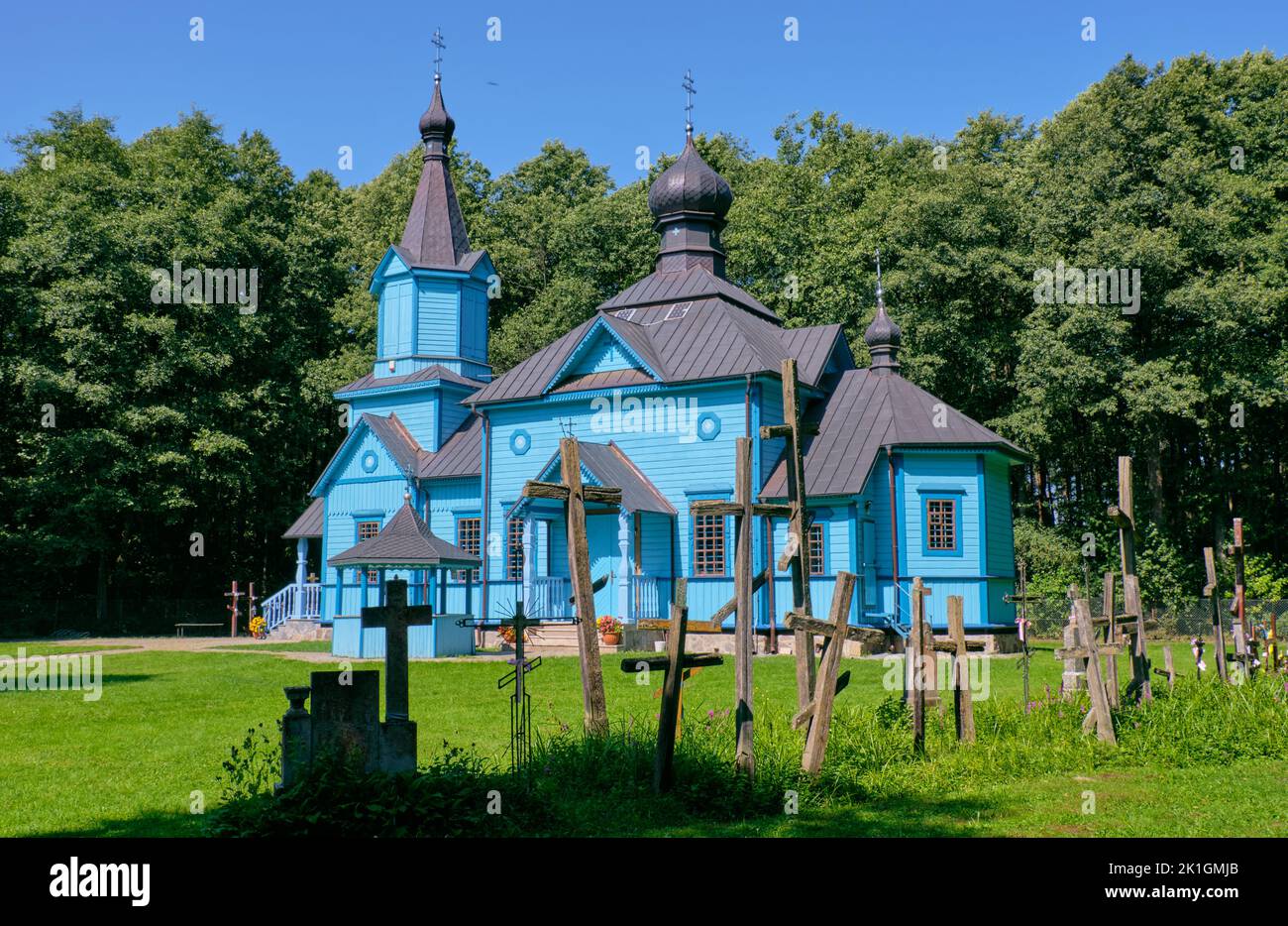 Koterka,POLAND-AUGUST 23, 2018:Koterka Orthodox Church in summer, Podlasie Region, Poland, Europe Stock Photo