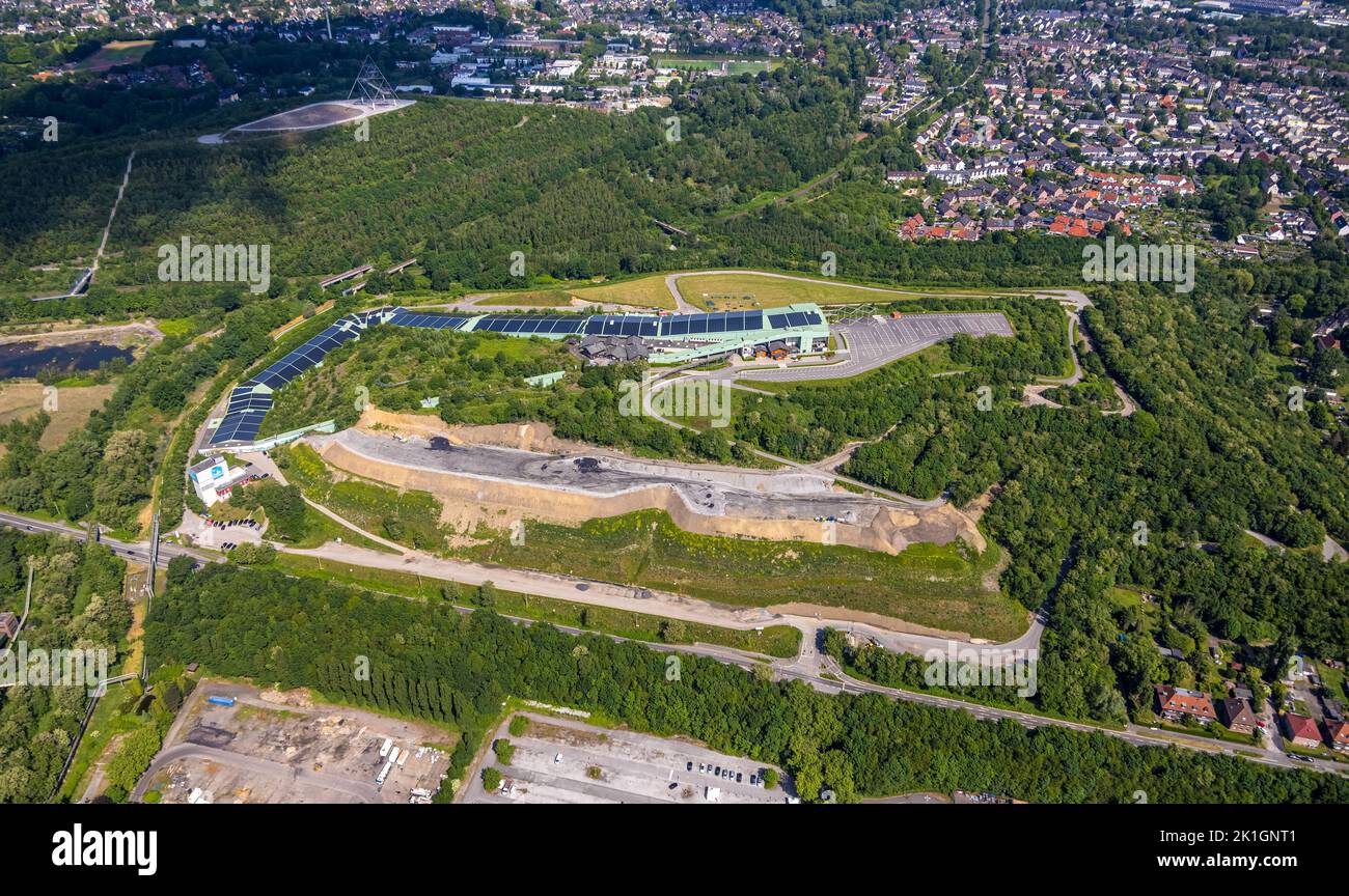 Aerial view, alpincenter Bottrop, ski resort, Welheim, Bottrop, Ruhr area, North Rhine-Westphalia, Germany, DE, Europe, Recreational facility, Recreat Stock Photo