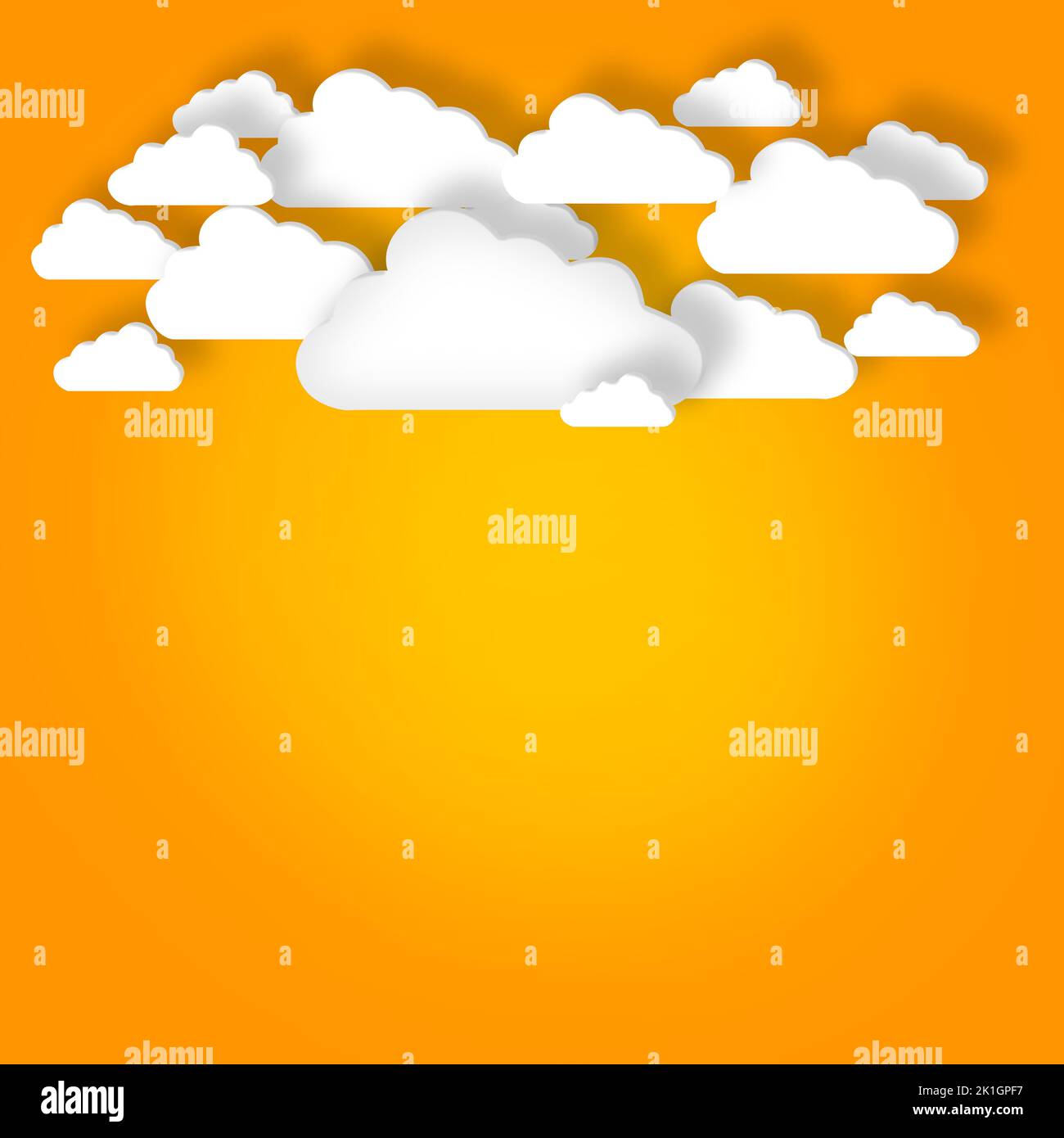 All the storage youll ever need. Conceptual image representing modern cloud computing. Stock Photo
