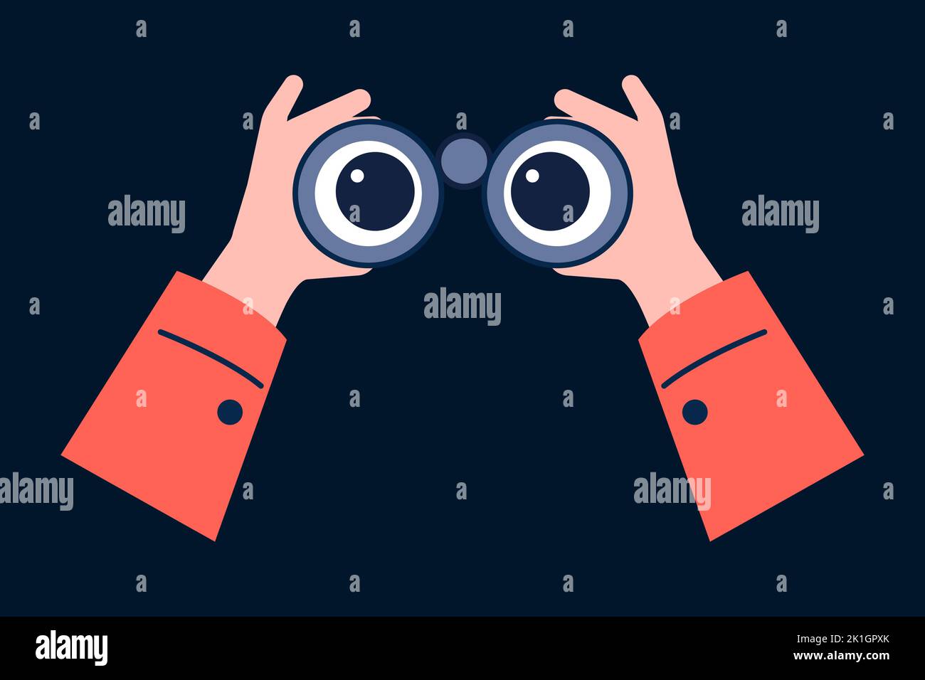 Eyes looking forward Stock Vector Images Alamy
