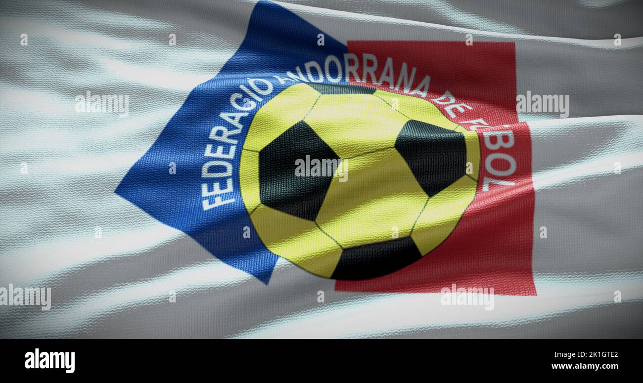 Ballon De Football Avec Motif Drapeau D'andorre Ballon De Football Avec