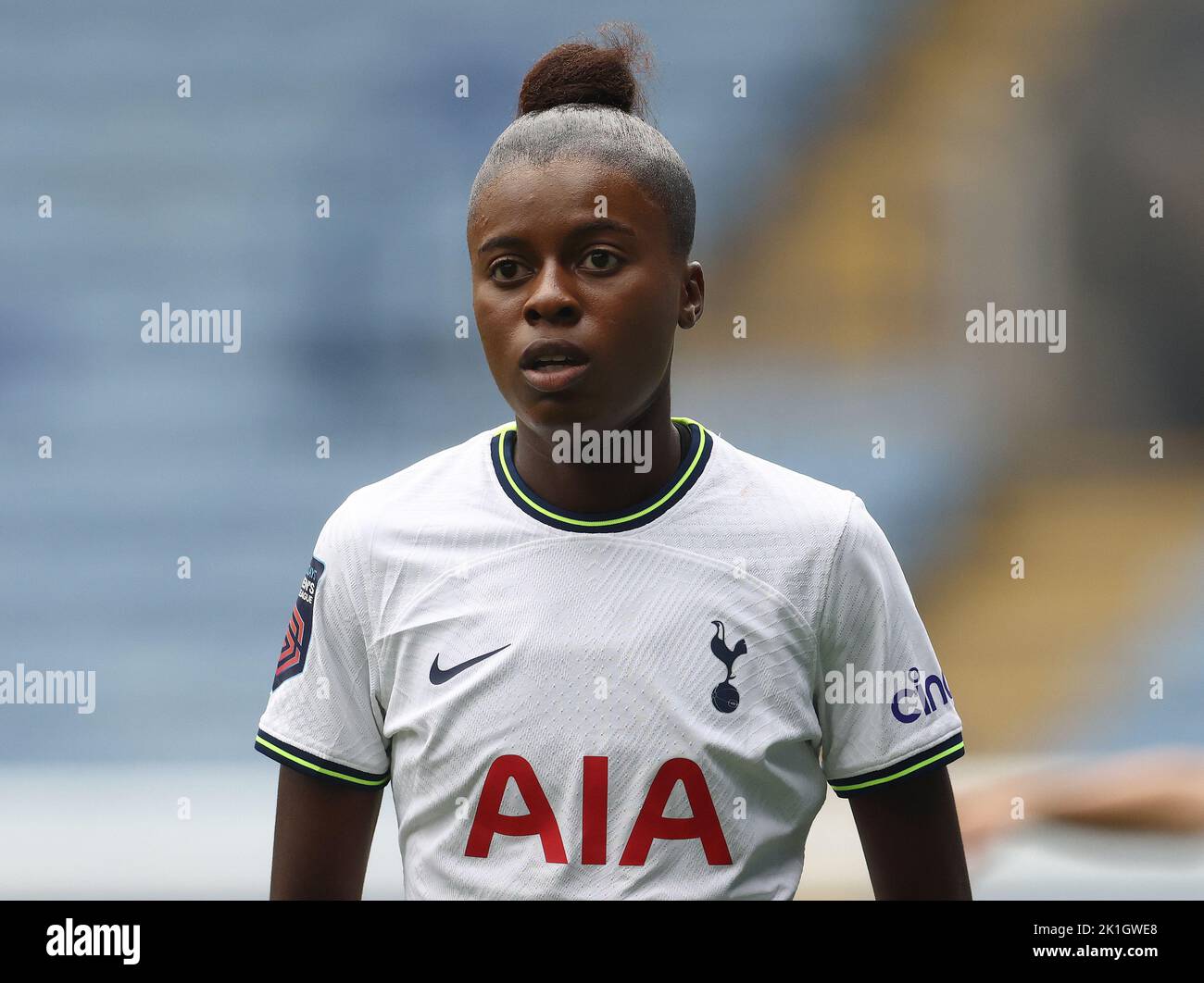 Leicester, UK. 18th September 2022.  Jessica Naz of Tottenham Hotspur during the The FA Women's Super League match at the King Power Stadium, Leicester. Picture credit should read: Darren Staples / Sportimage Credit: Sportimage/Alamy Live News Stock Photo