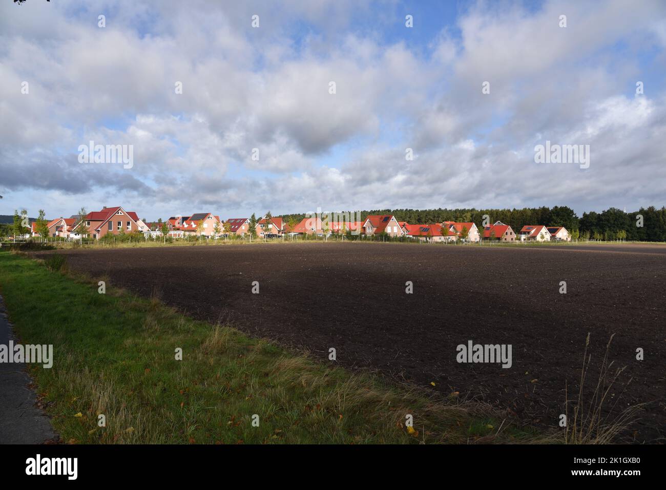 a new housing estate in germany Stock Photo
