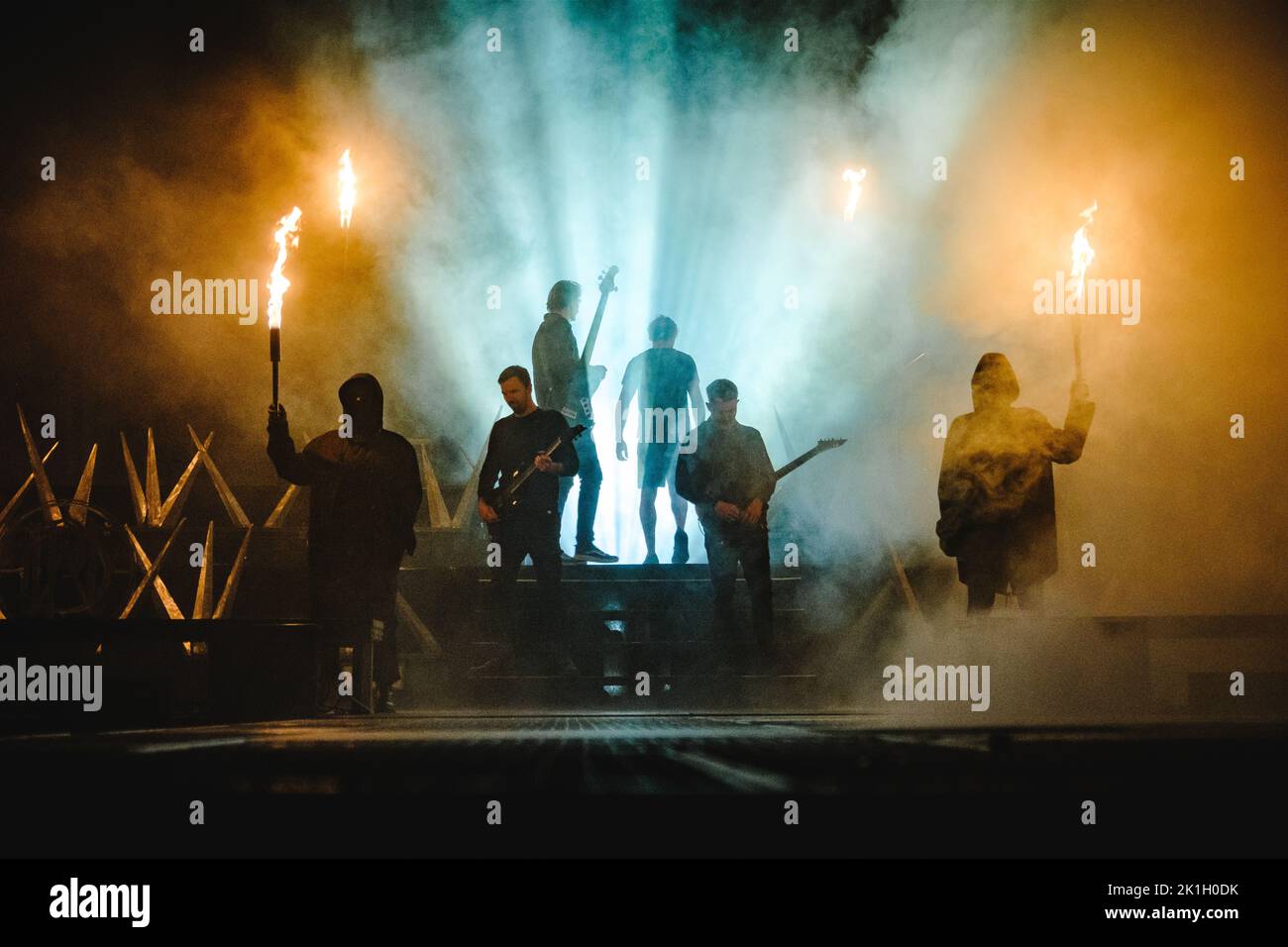 Zurich, Switzerland. 16th, September 2022. The Australian metalcore band Parkway Drive performs