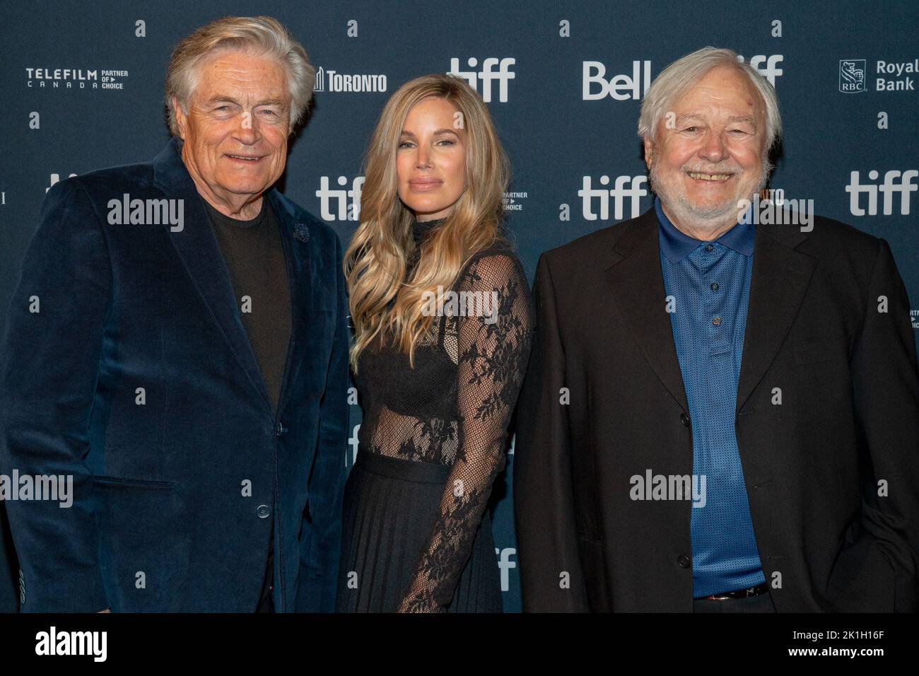 (L-R) Art Hindle, Ashley Bryant, and Donald Shebib attend the "Nightalk ...