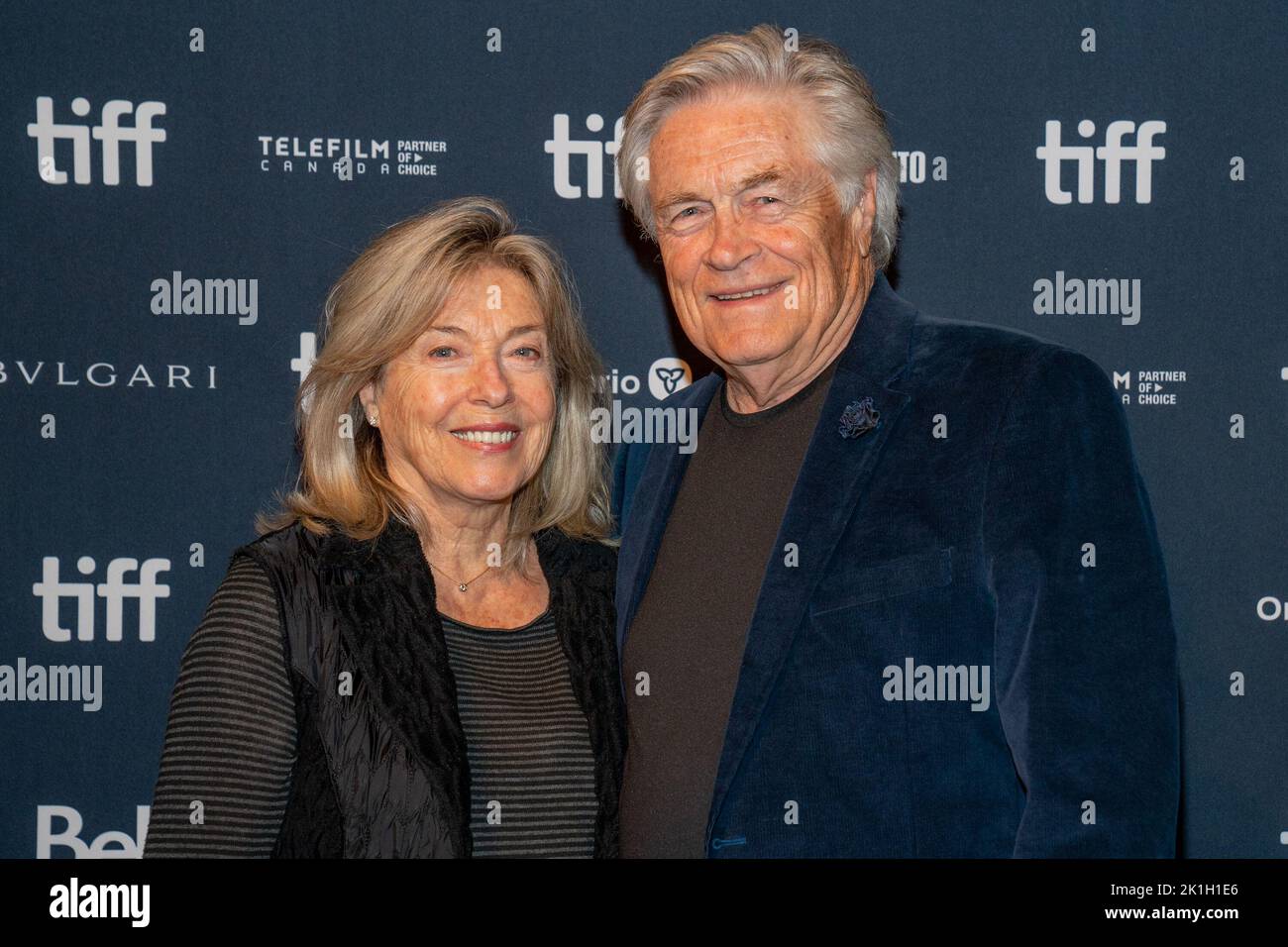 Brooke Hindle and Art Hindle (R) attend the "Nightalk" Premiere during